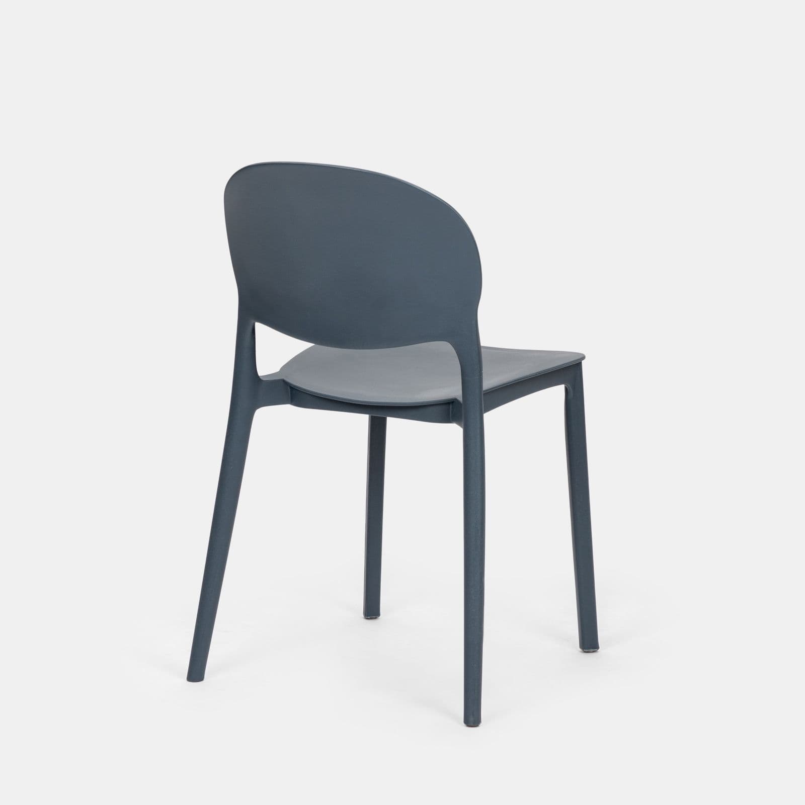 Sedia impilabile in polipropilene blu oceamo - Qalis