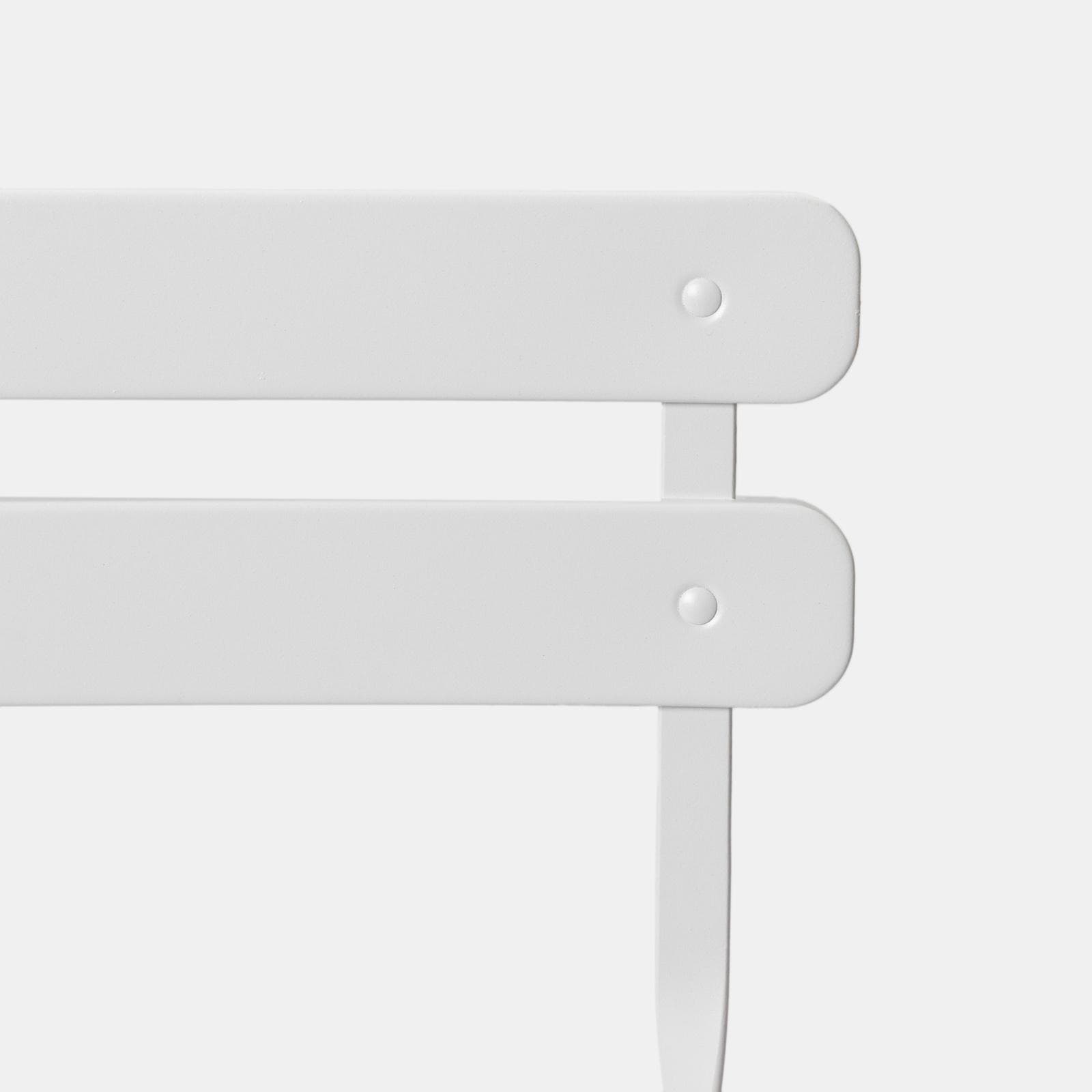 Sedia da giardino pieghevole in metallo bianco - Atelier