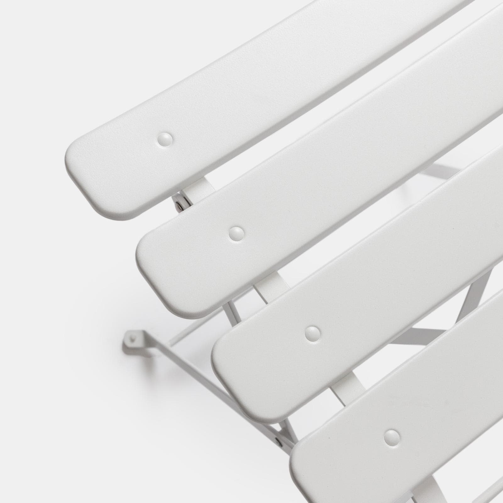 Sedia da giardino pieghevole in metallo bianco - Atelier