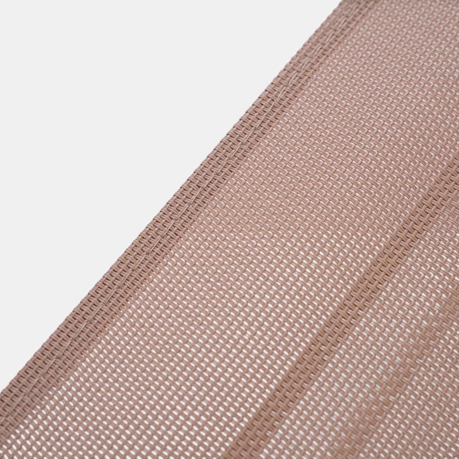 Sedia da giardino pieghevole in acciaio beige e textilene tortora - Iuba