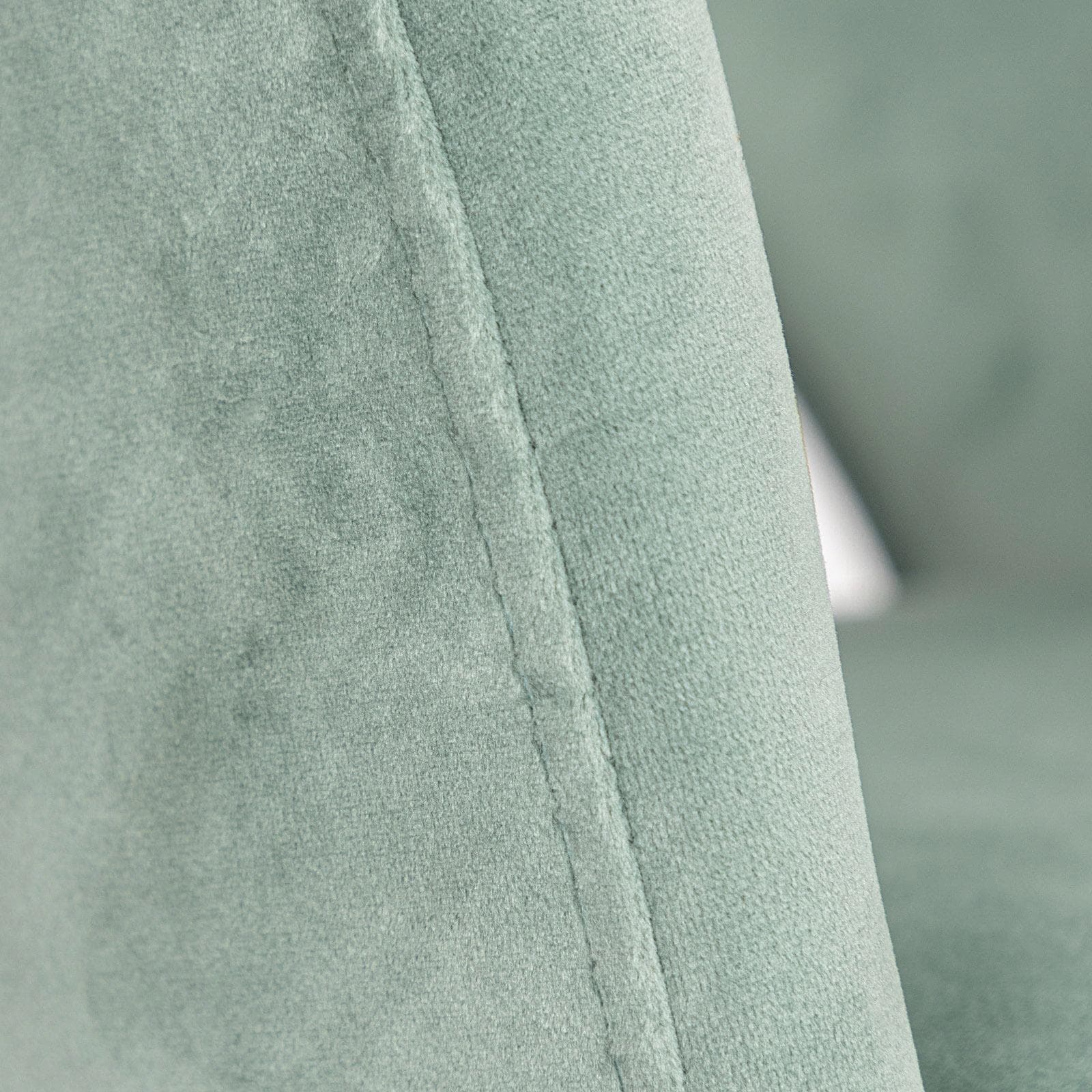 Sedia da ufficio girevole in velluto verde con base in metallo nero - Kimmy Roller