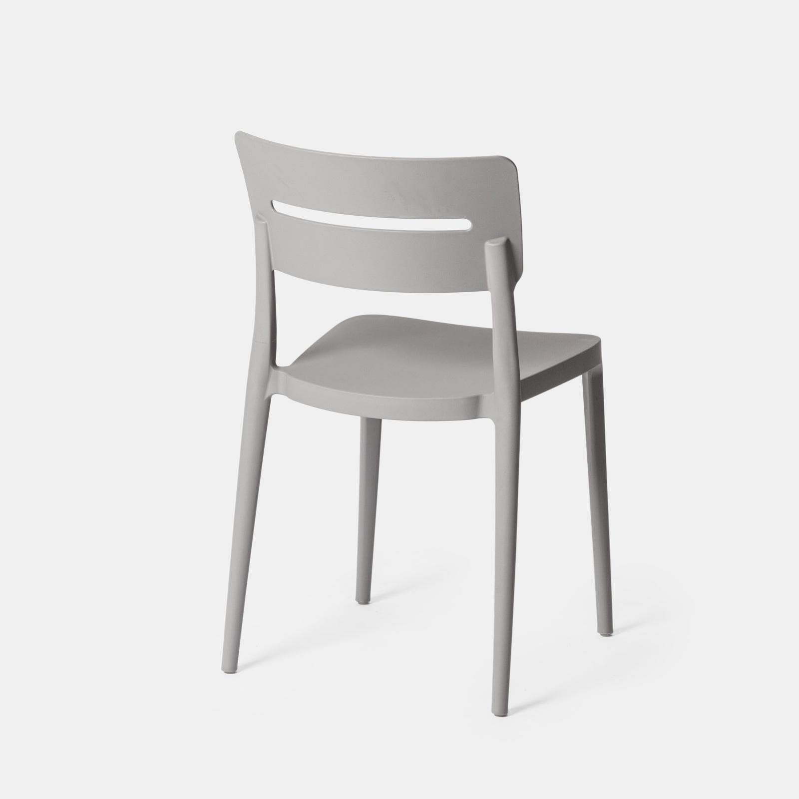 Sedia impilabile in polipropilene grigio - Deanna