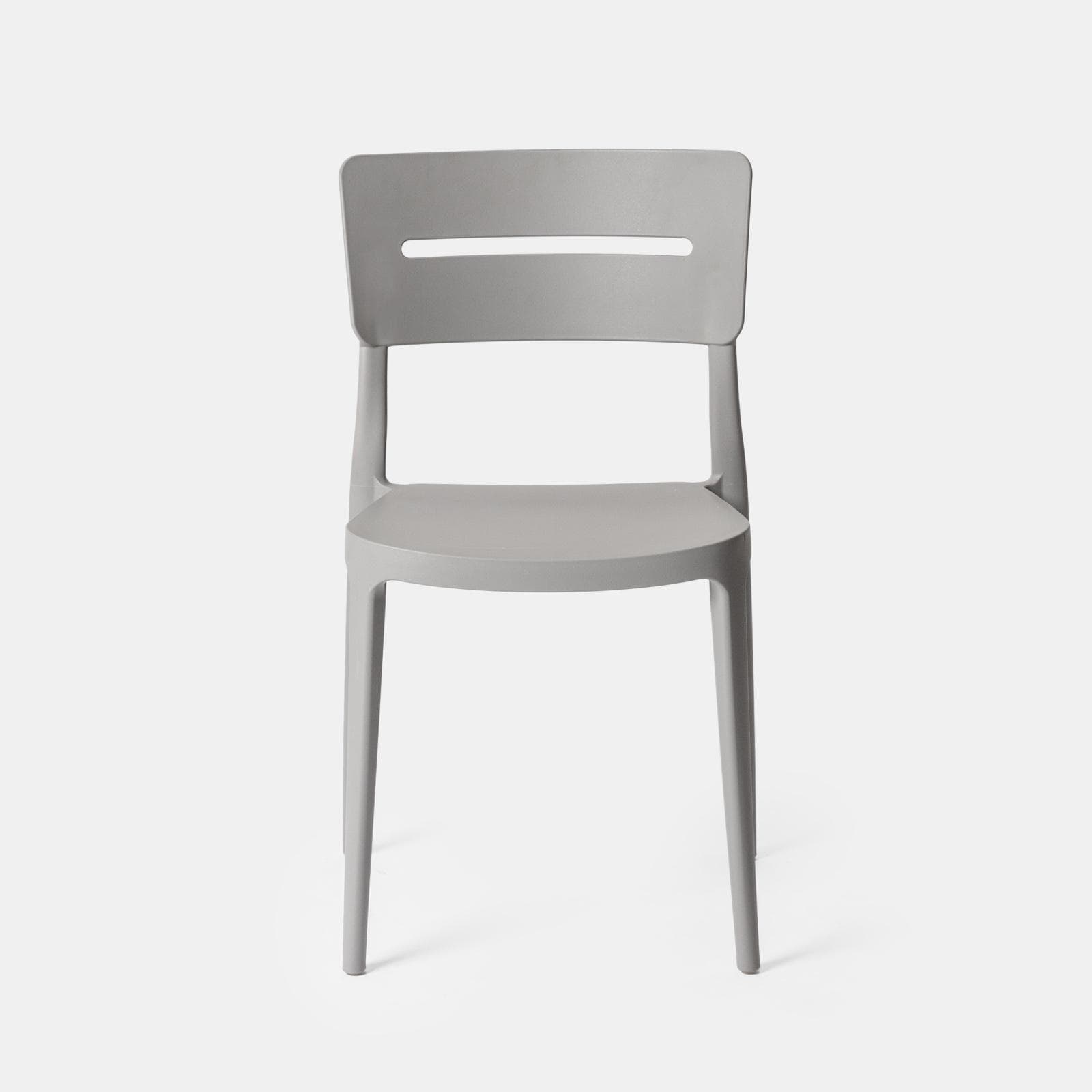 Sedia impilabile in polipropilene grigio - Deanna