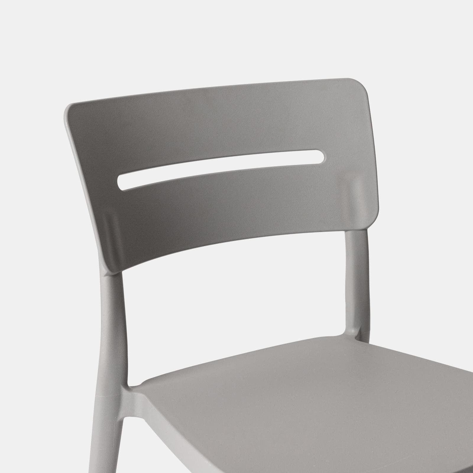 Sedia impilabile in polipropilene grigio - Deanna