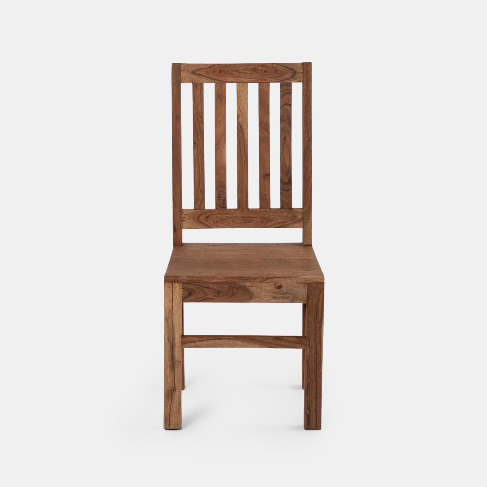 Sedia in legno con schienale a doghe - Freia Acacia