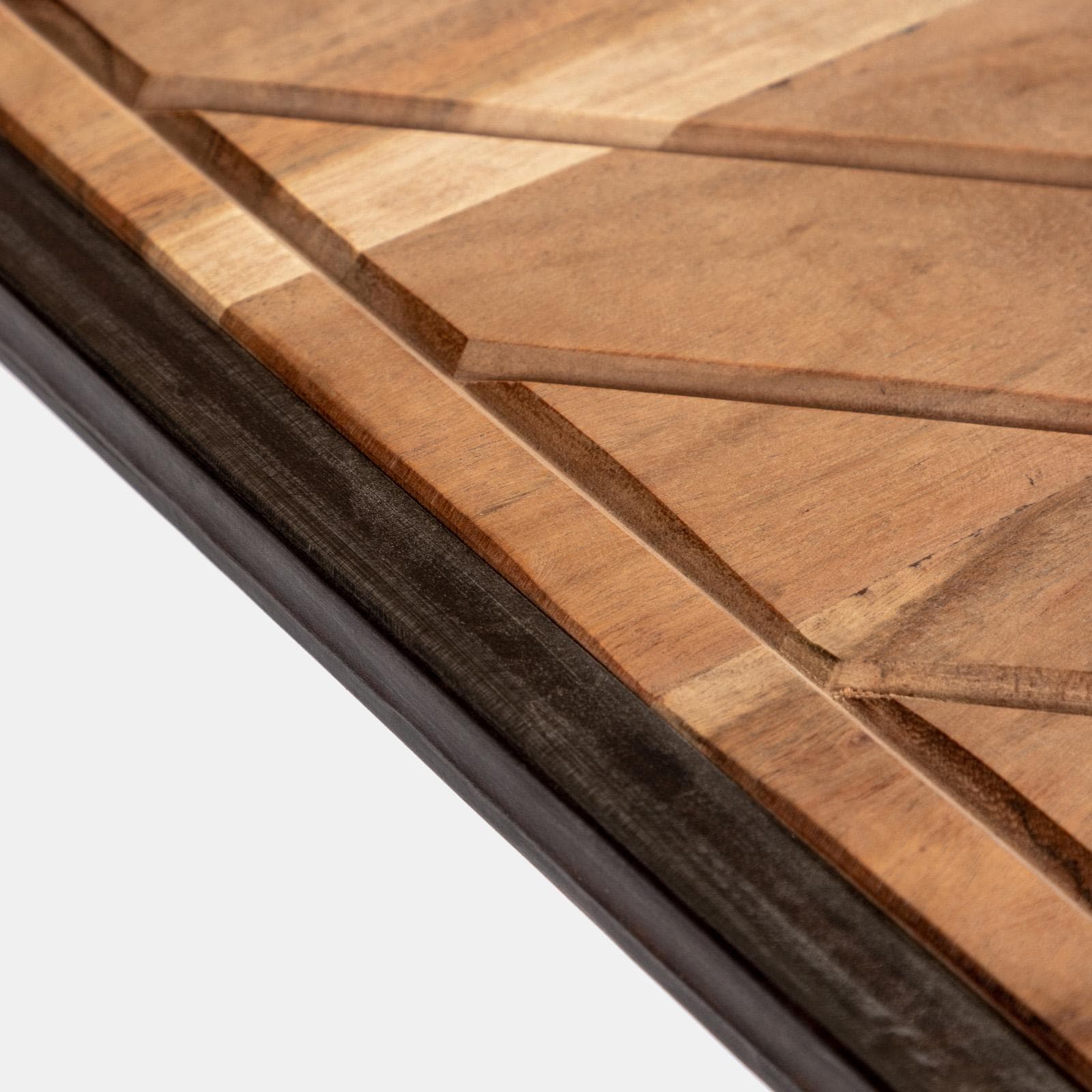Sedia in legno di acacia e metallo nero - Freia Acacia