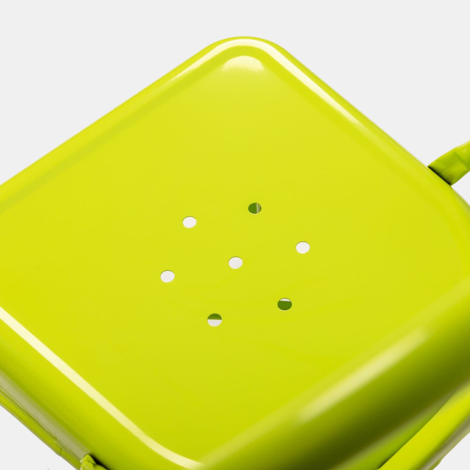 Sedia impilabile stile industrial in metallo verde lime - Farley