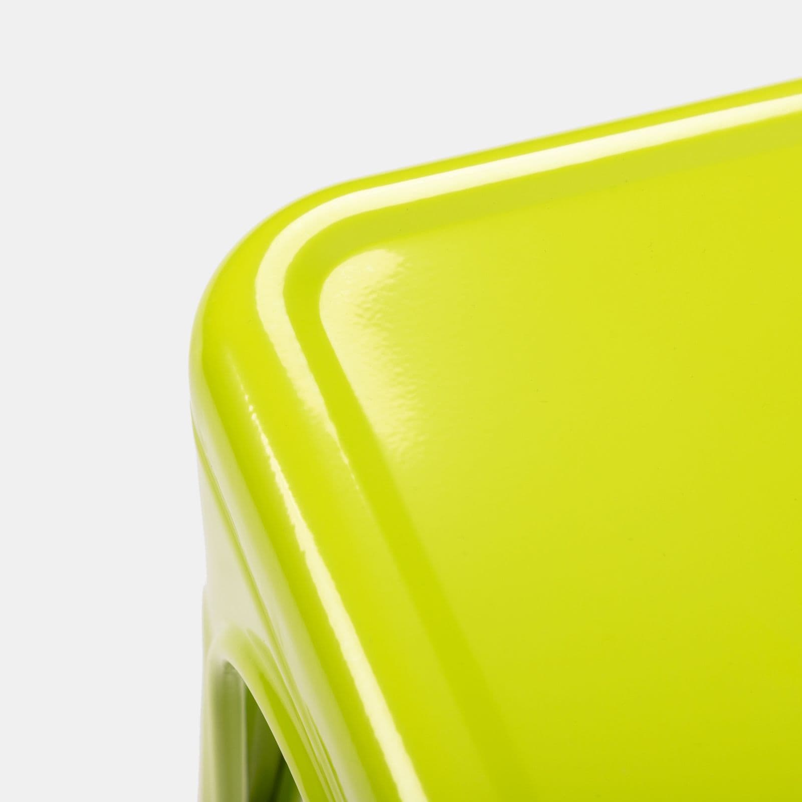 Sedia impilabile stile industrial in metallo verde lime - Farley