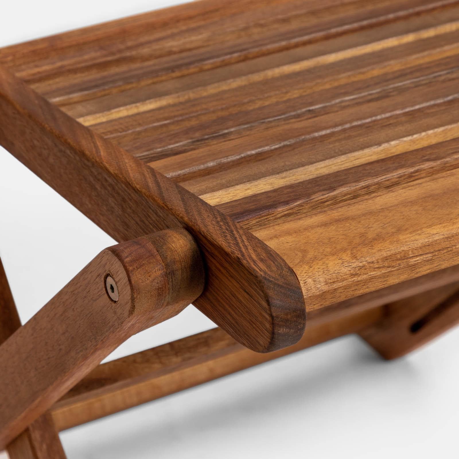 Sedia salvaspazio pieghevole in legno di acacia - Paja
