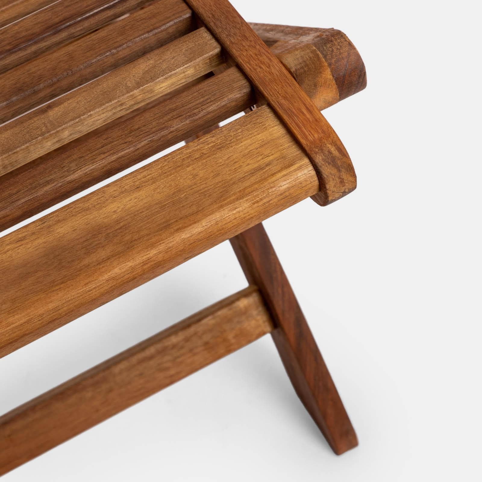 Sedia salvaspazio pieghevole in legno di acacia - Paja
