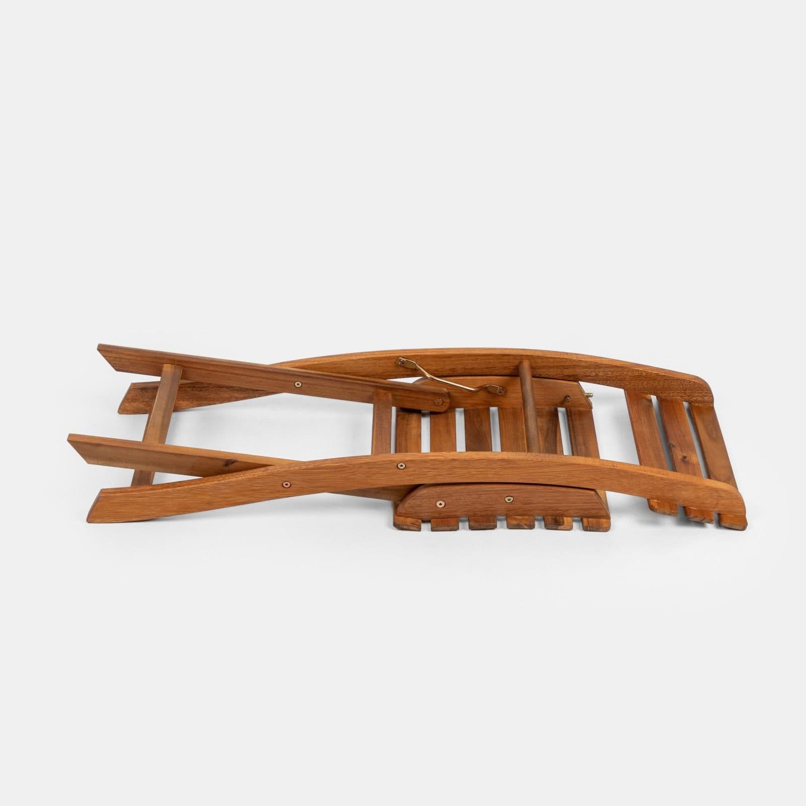Sedia pieghevole salvaspazio in legno di acacia - Paja