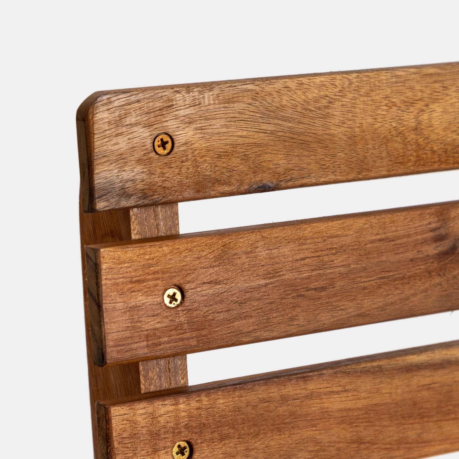 Sedia pieghevole salvaspazio in legno di acacia - Paja