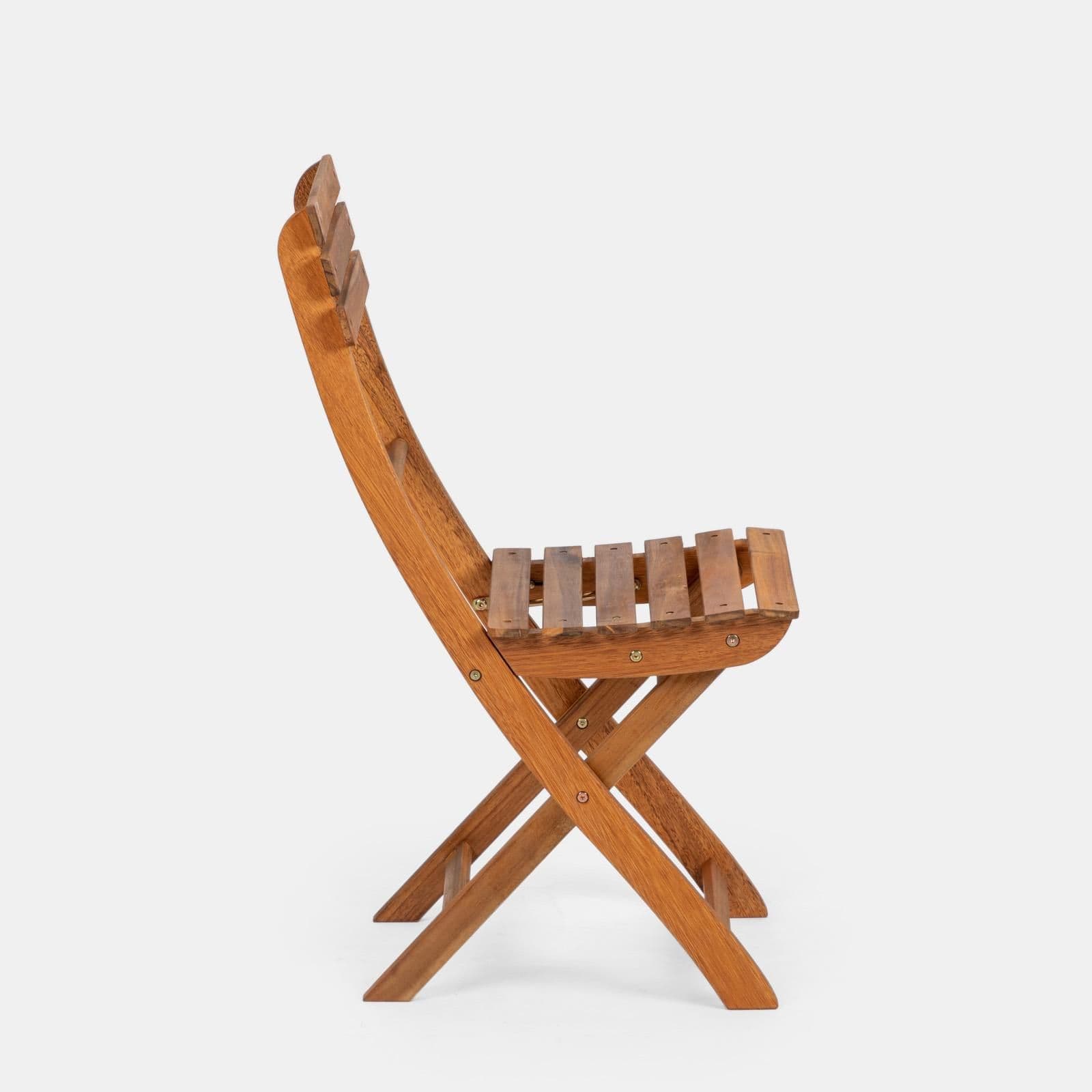 Sedia pieghevole salvaspazio in legno di acacia - Paja