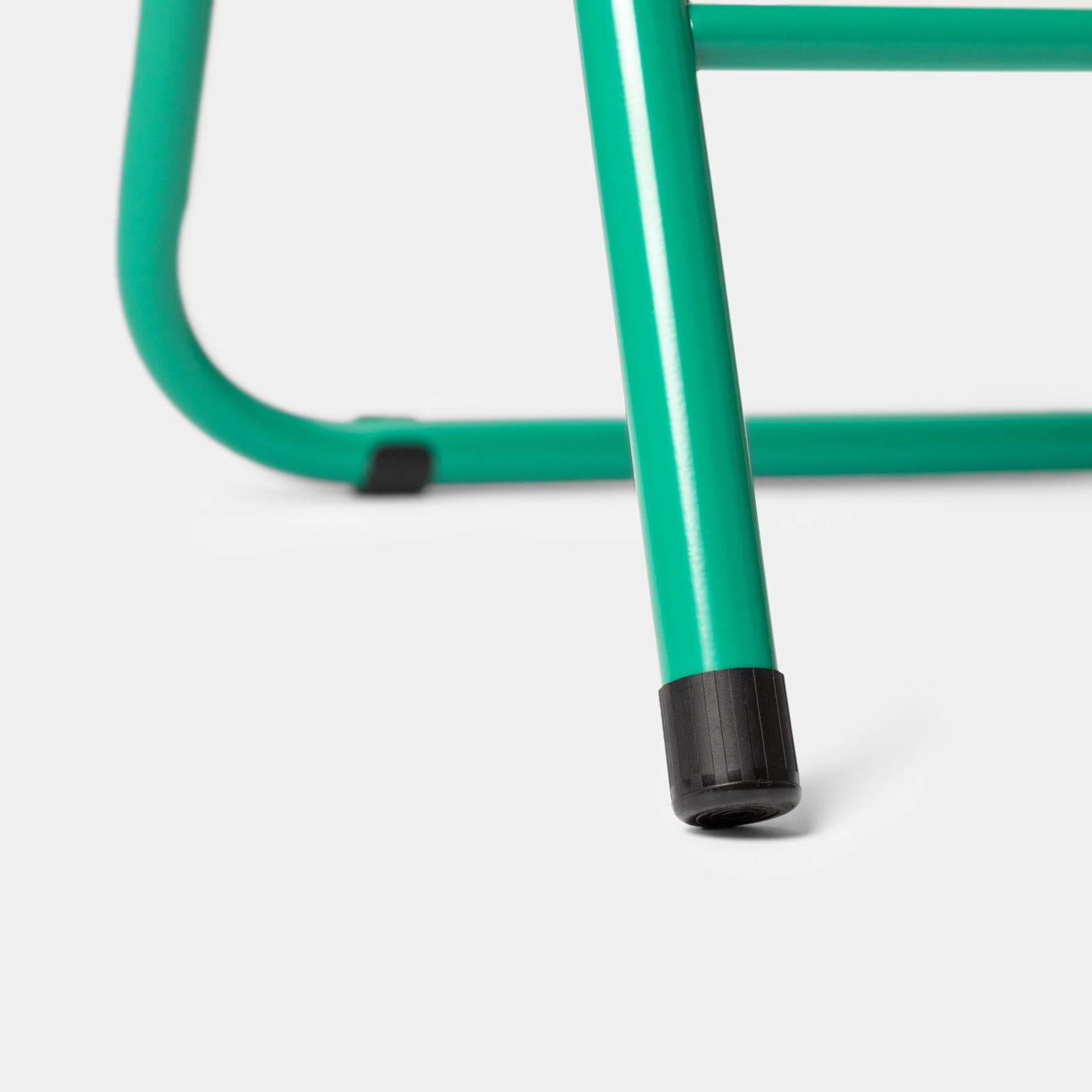 Sedia pieghevole verde con cuscino imbottito e struttura in metallo - Fold Color