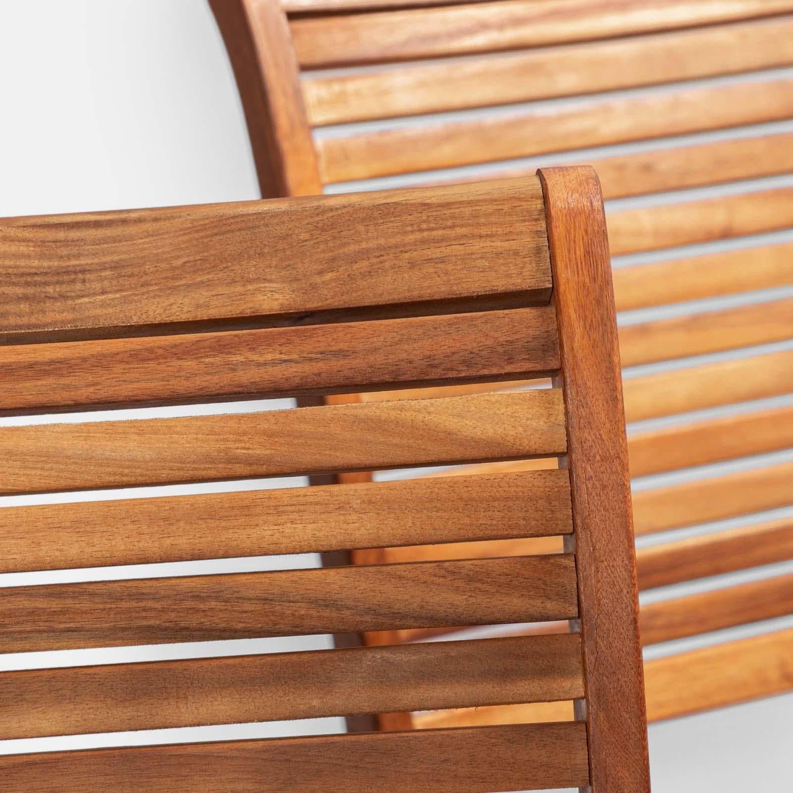Sedia da giardino pieghevole in legno di acacia - Paja