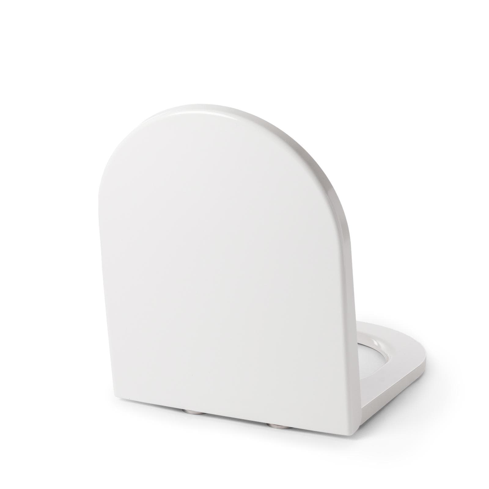 Sedile avvolgente termoindurente bianco con chiusura soft-close