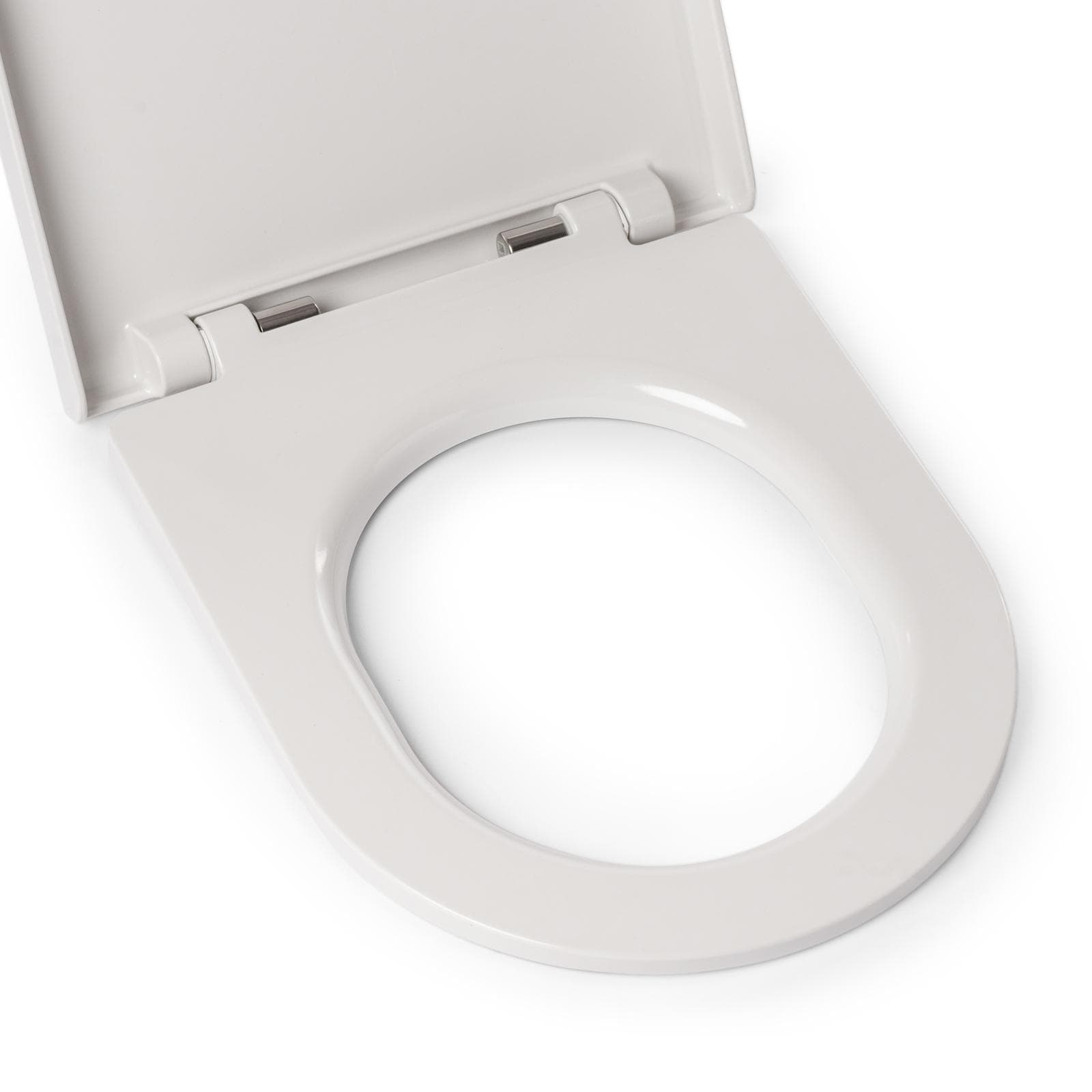 Sedile avvolgente termoindurente bianco con chiusura soft-close