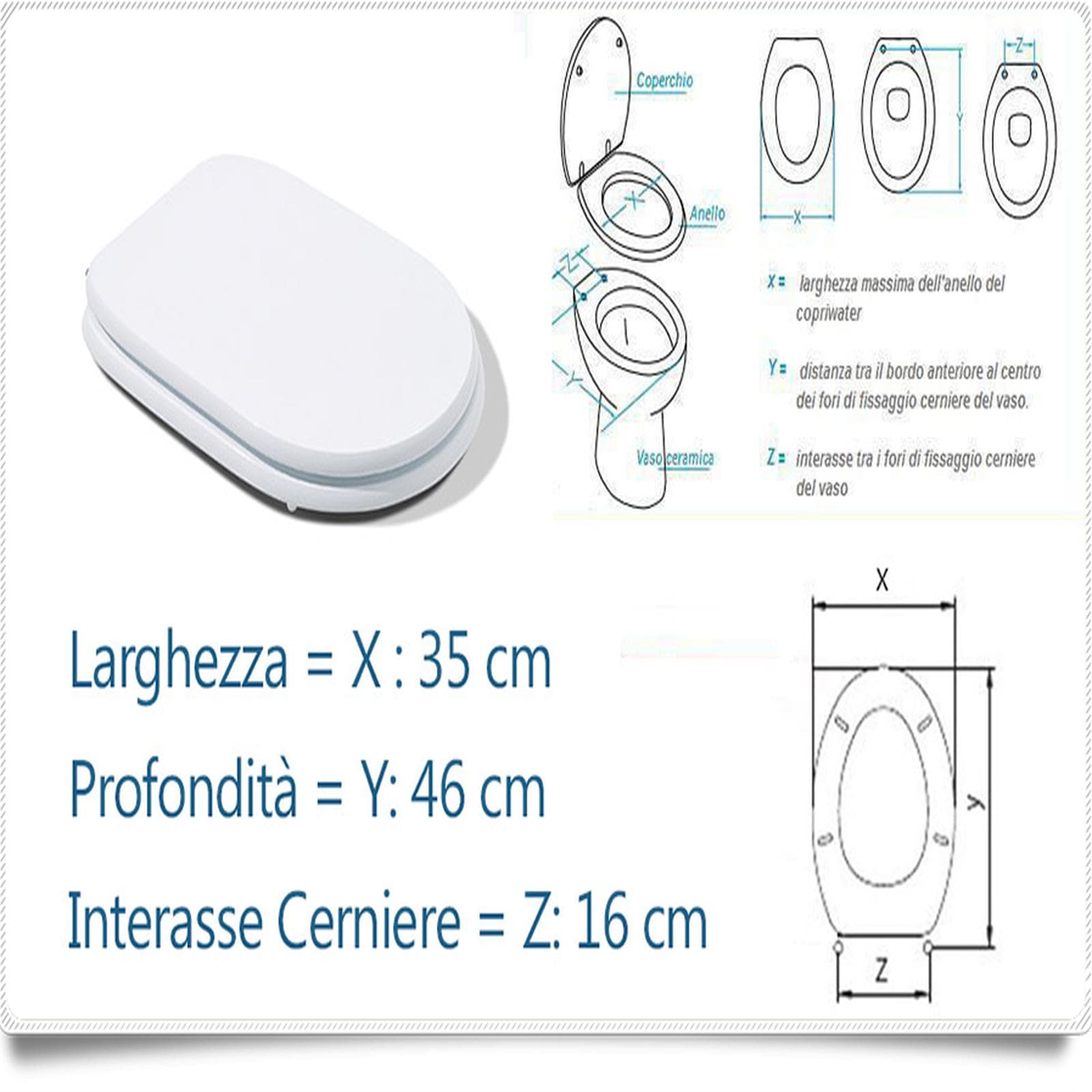 Sedile copriwc in legno bianco compatibile con la serie Sintesi di Cesame