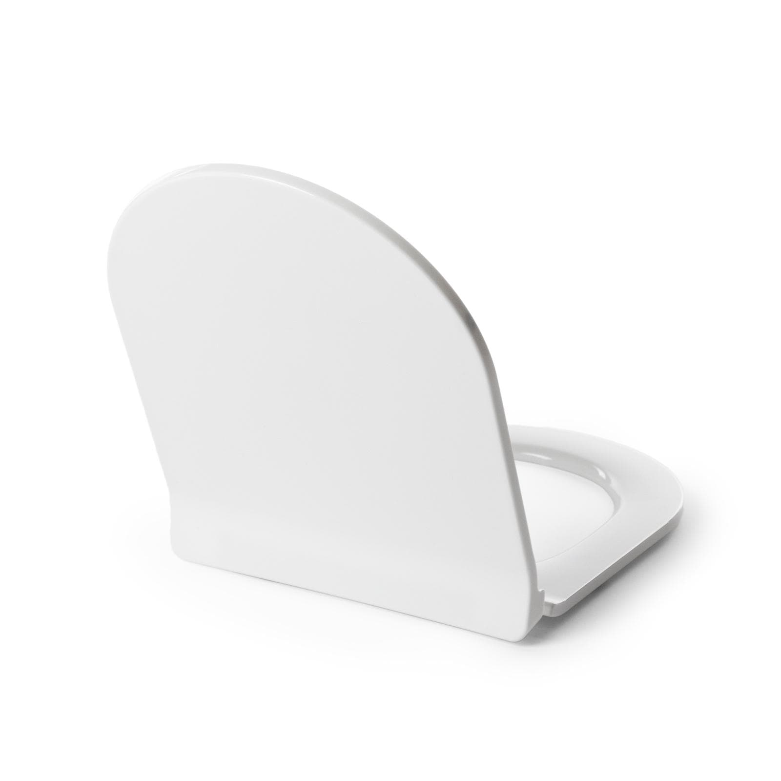 Sedile copriwc slim con chiusura SoftClose bianco opaco per vaso Serie Volga