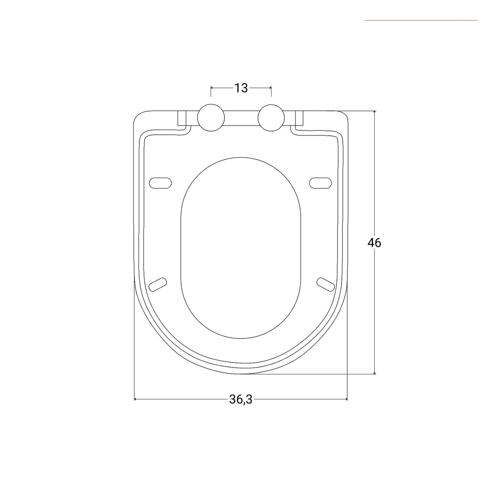 Sedile copriwc slim con chiusura SoftClose bianco opaco per vaso Serie Volga