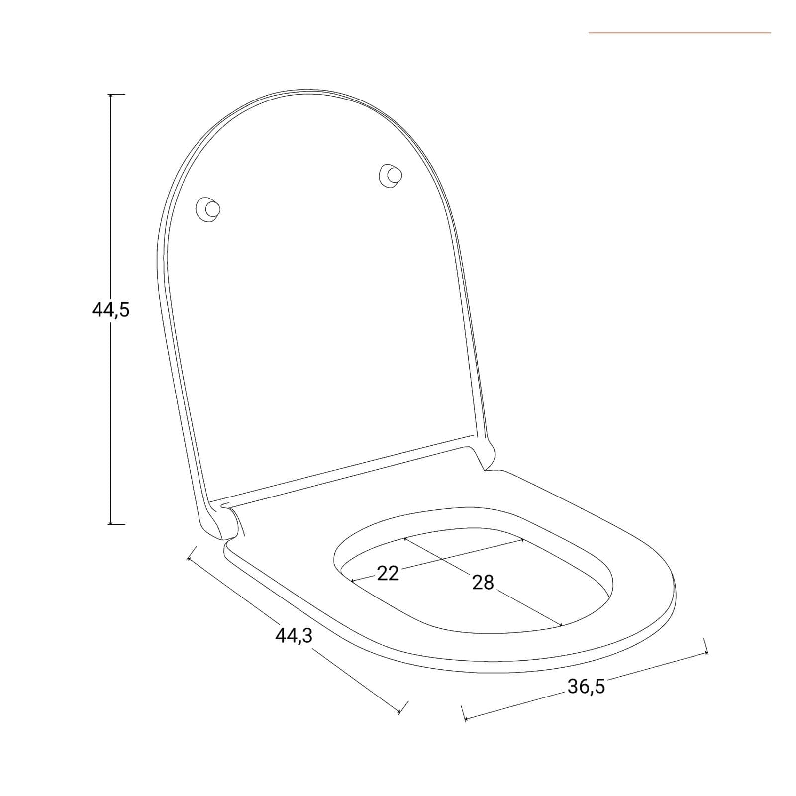 Sedile copriwc Softclose bianco - Misk