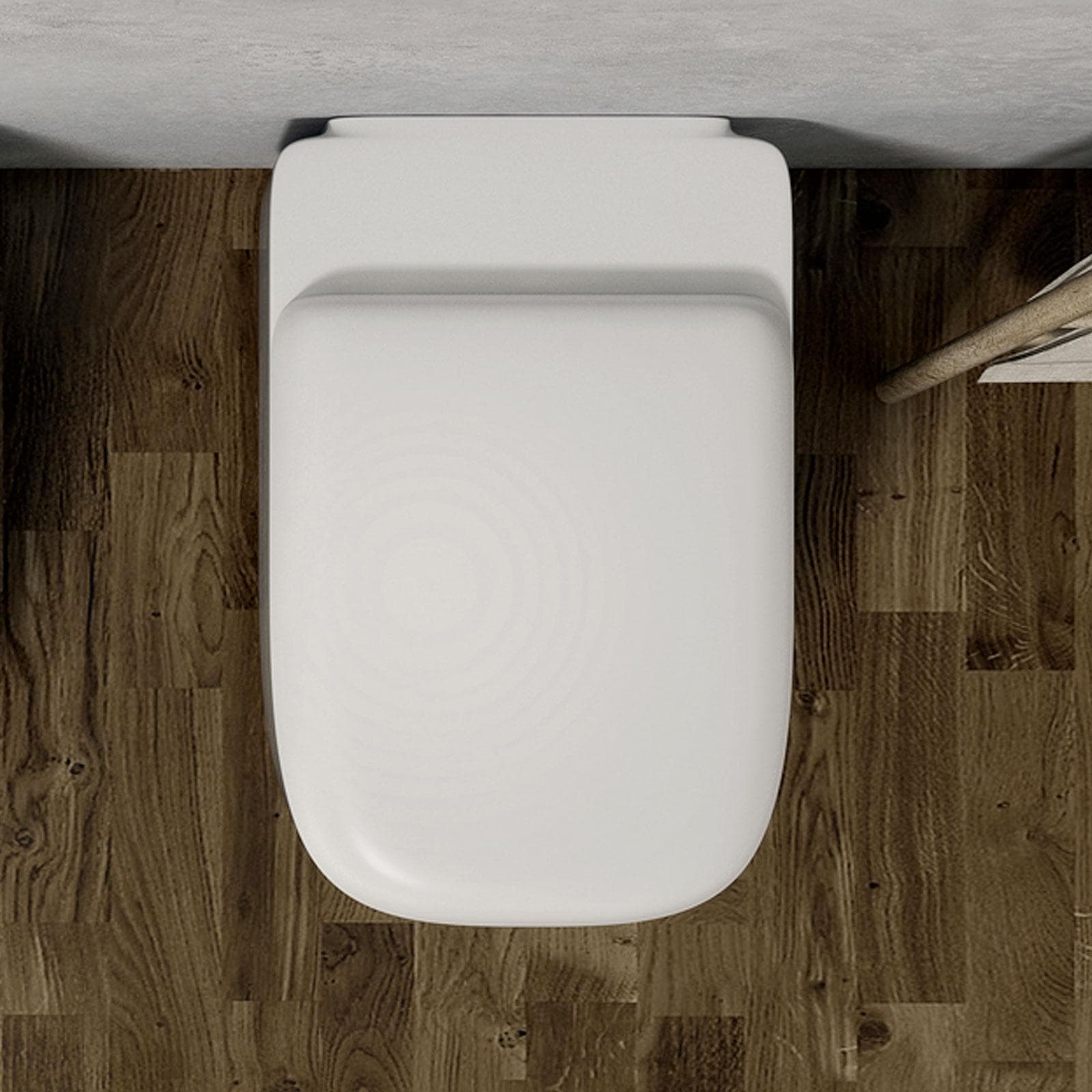Sedile copriwc SoftClose bianco lucido avvolgente per vaso serie Velvet