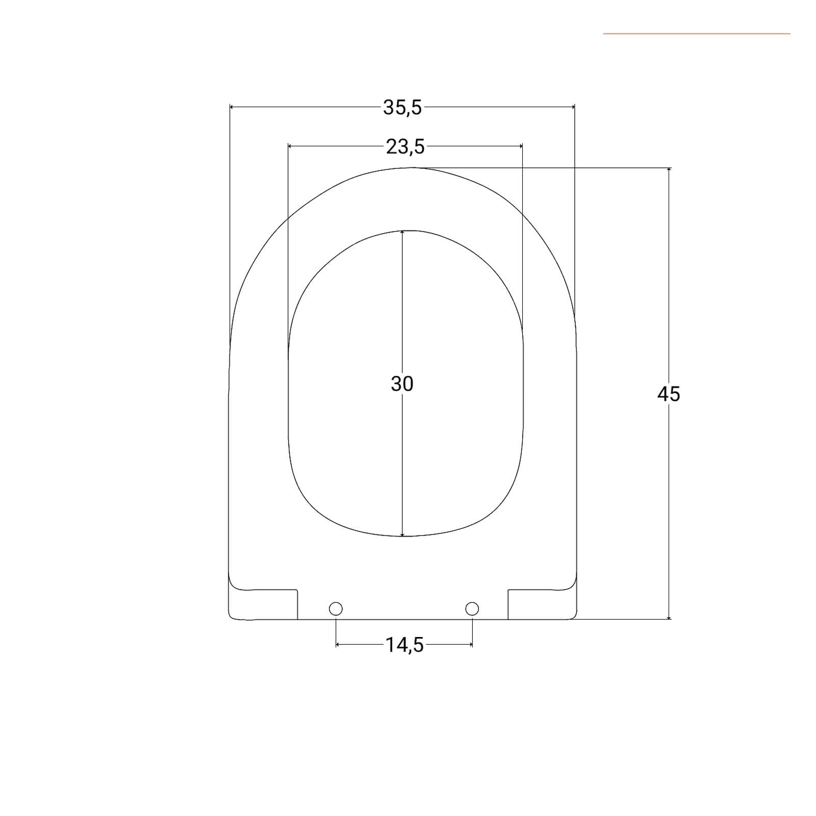 Sedile copriwc SoftClose bianco opaco per vaso serie Volga