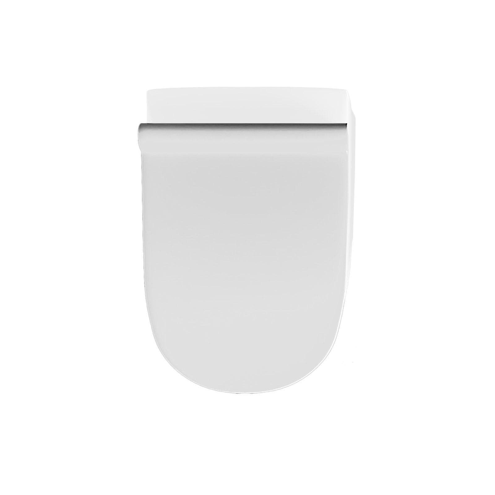 Sedile copriwc softclose bianco lucido per vaso serie Fleur
