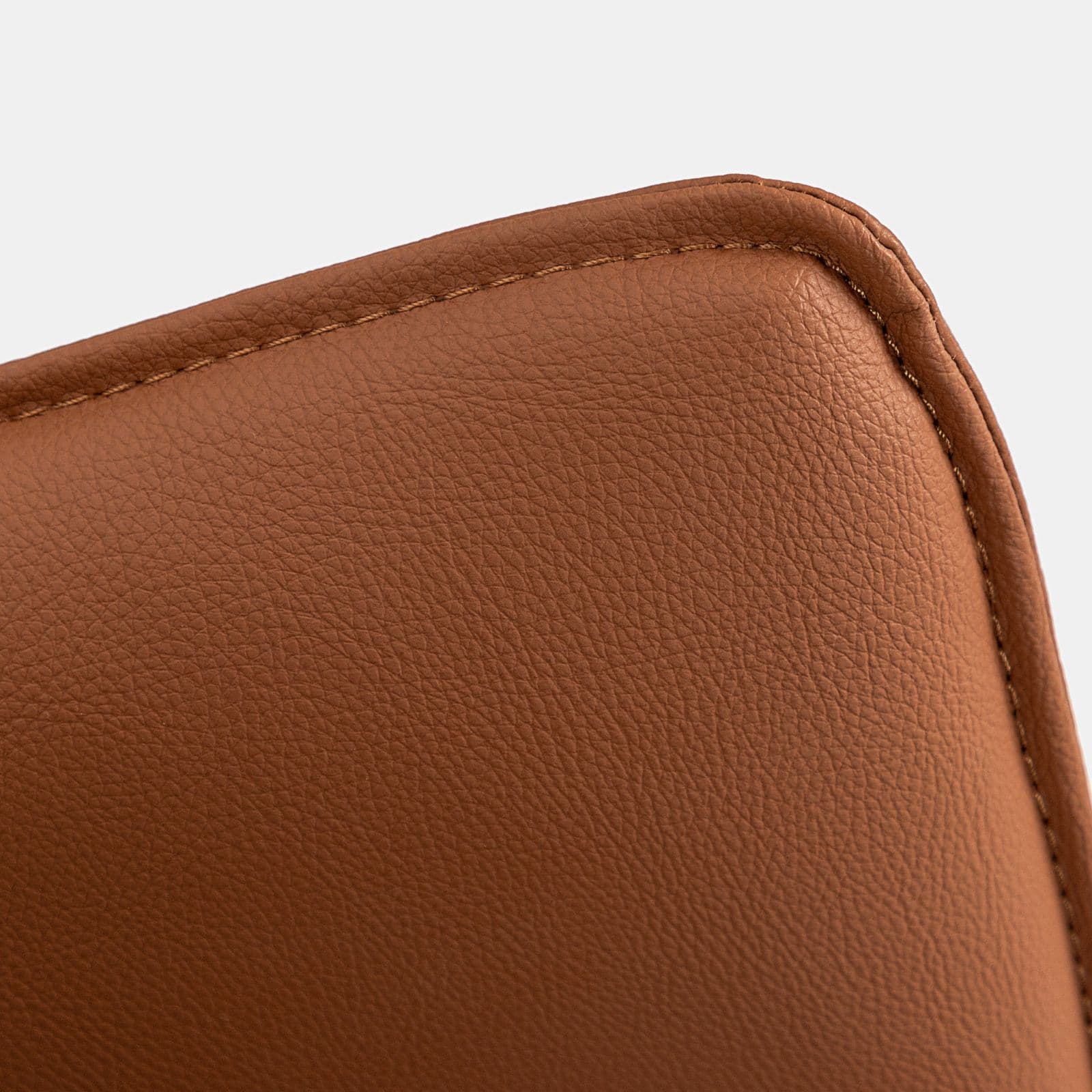 Set 2 poltroncine in similpelle terracotta - Rhea