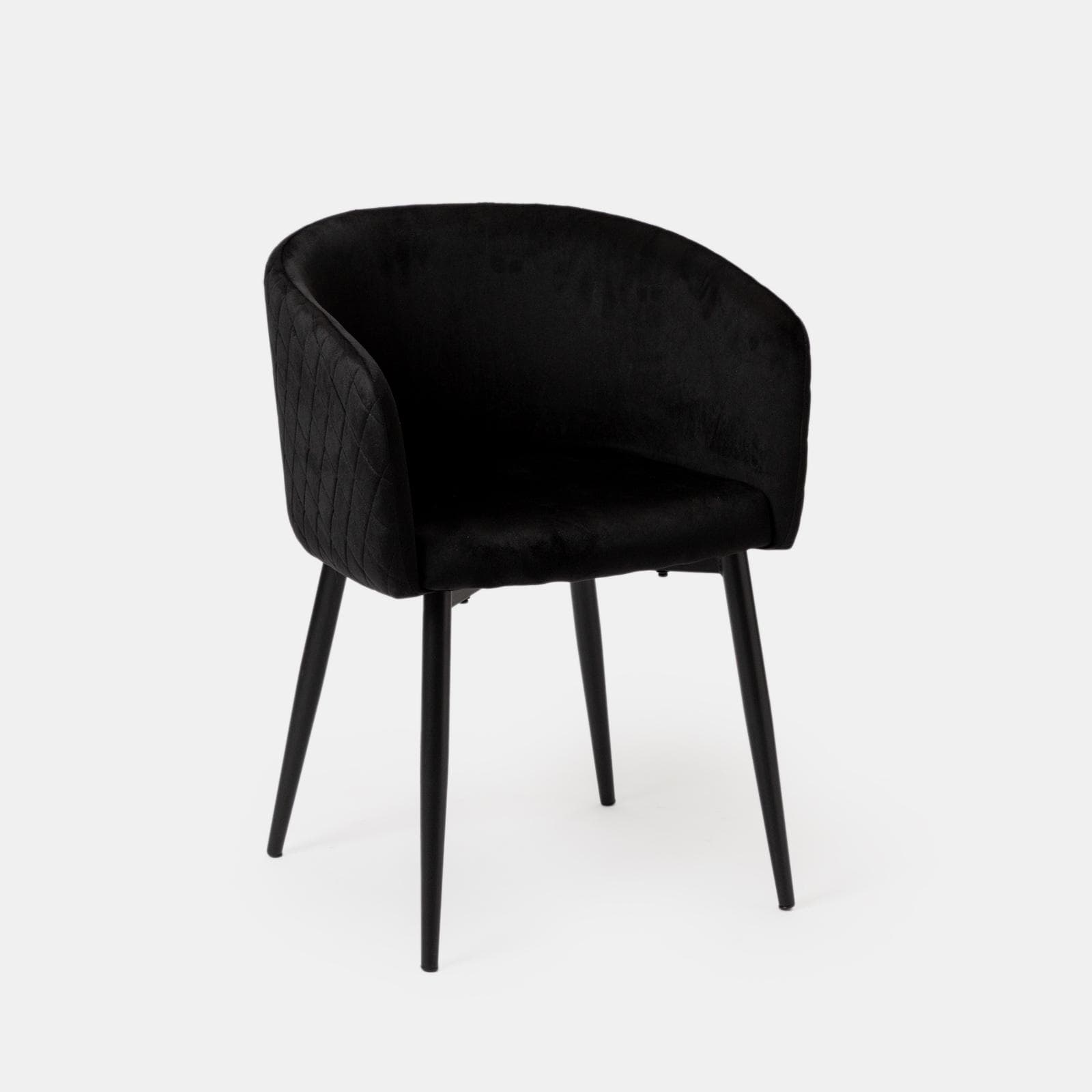 Set 2 poltrone in velluto struttura in metallo nero - Jannet