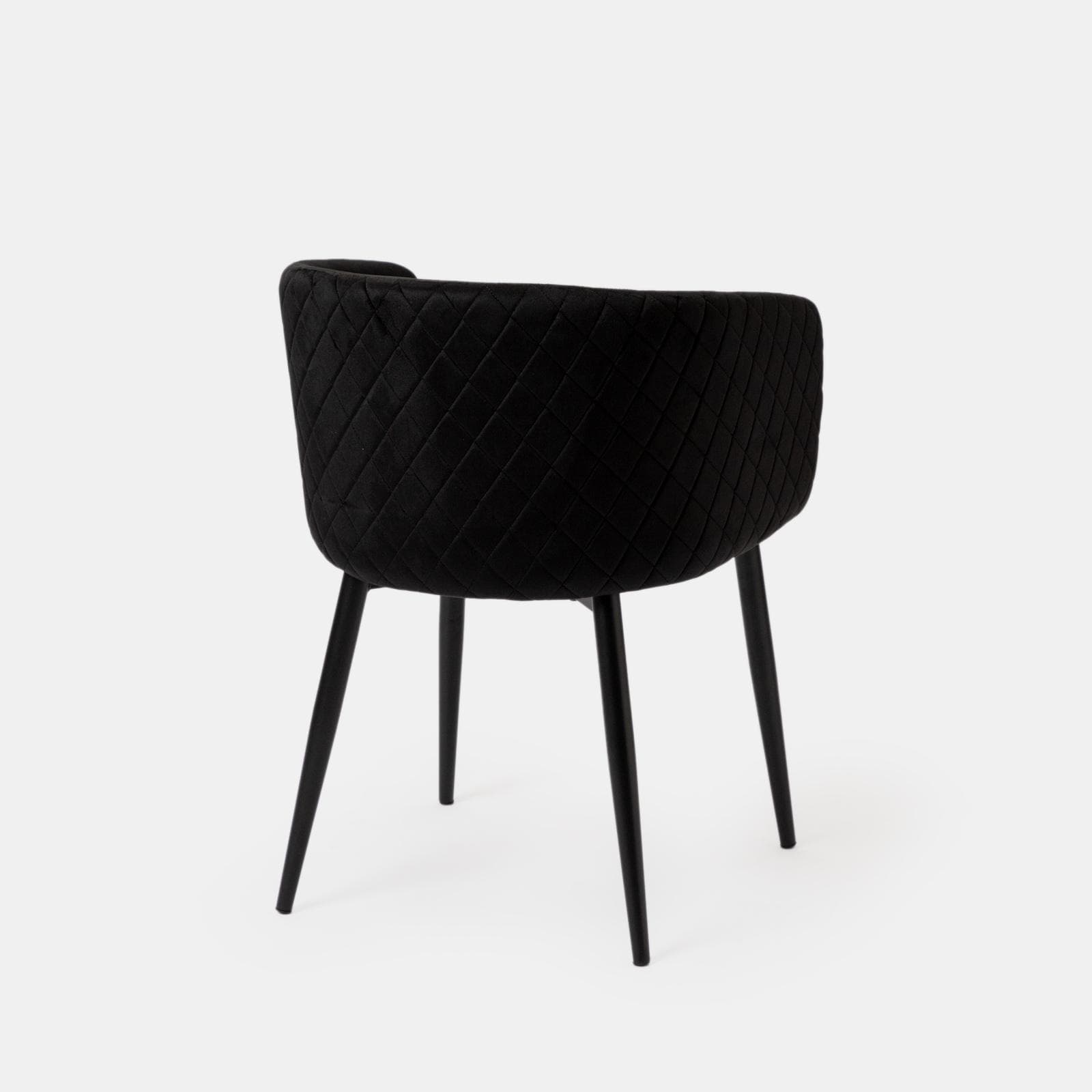 Set 2 poltrone in velluto struttura in metallo nero - Jannet