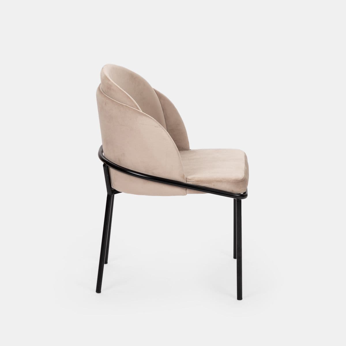 Set 2 sedie in velluto beige - Kneel