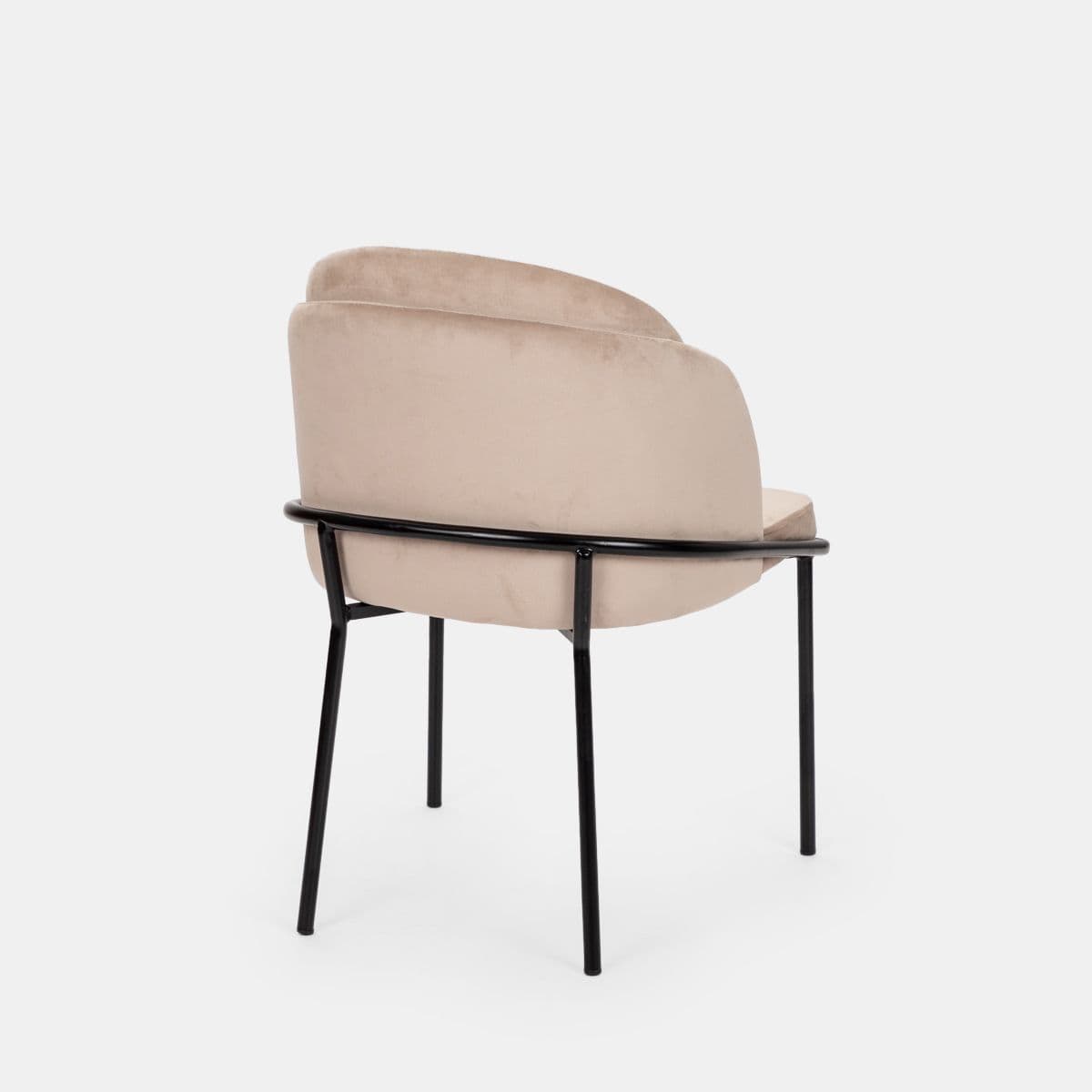 Set 2 sedie in velluto beige - Kneel