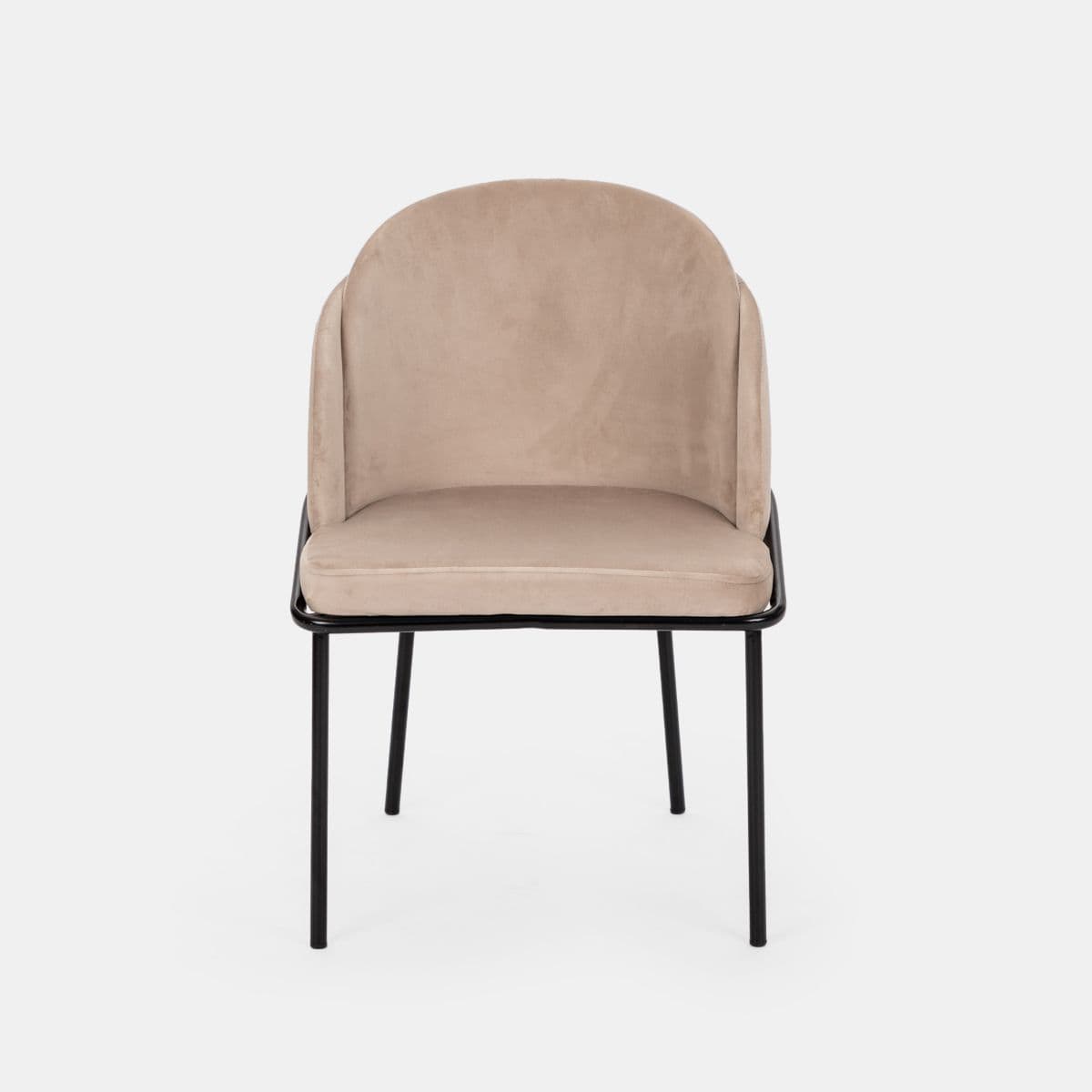 Set 2 sedie in velluto beige - Kneel