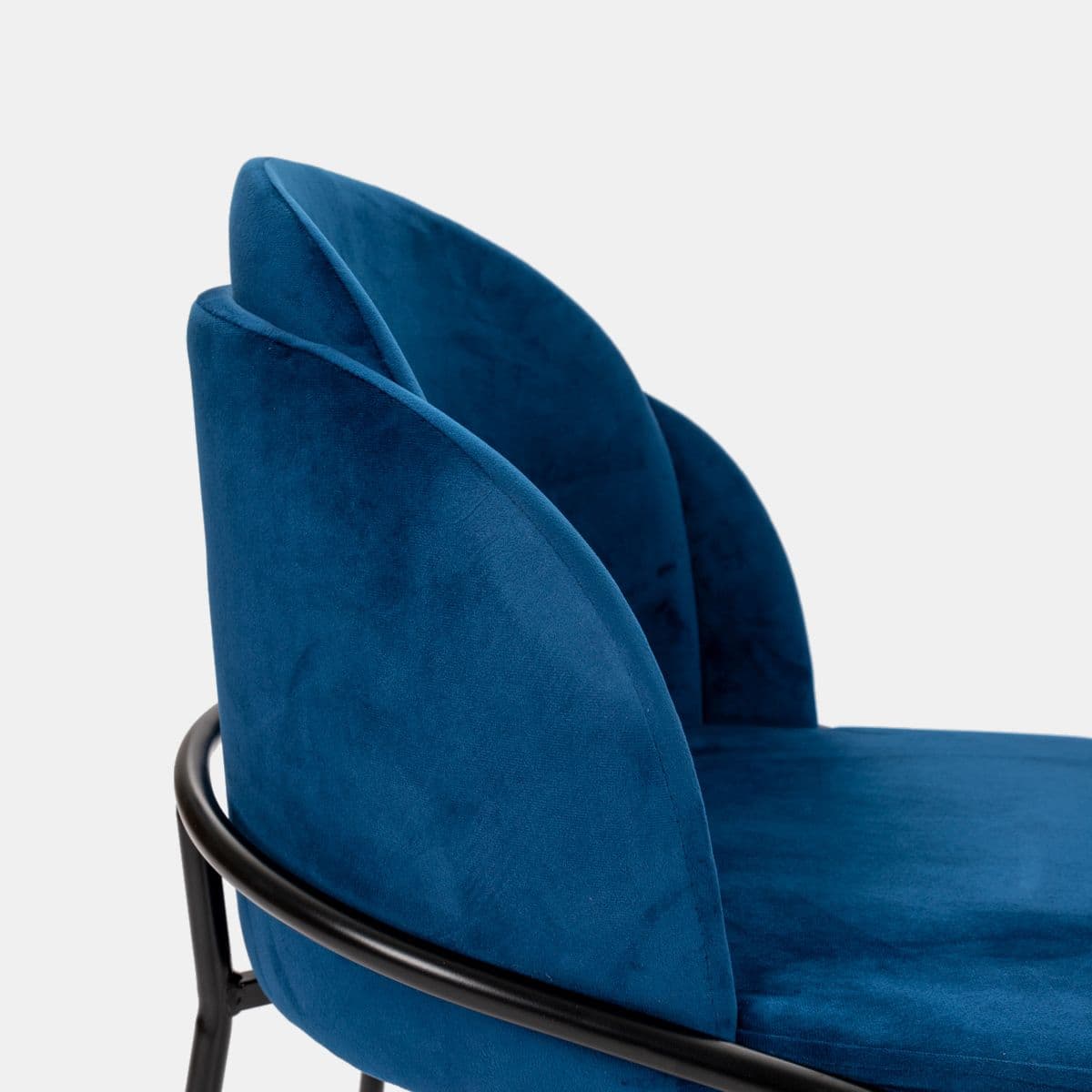 Set 2 sedie in velluto blu - Kneel
