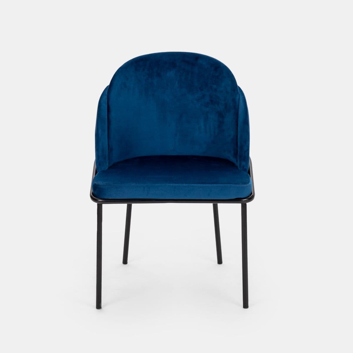 Set 2 sedie in velluto blu - Kneel