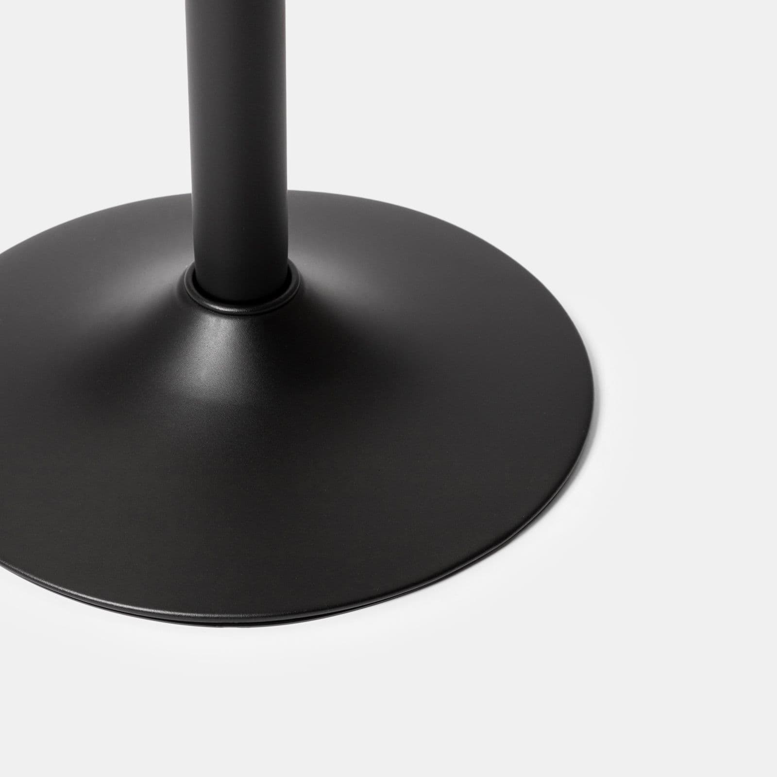 Set 2 sgabelli con poggiapiedi in metallo nero e seduta in legno - Dynamo