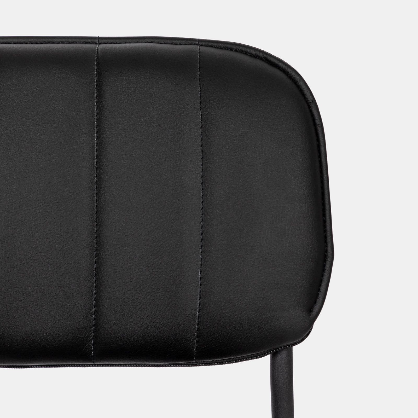 Set 2 sgabelli in similpelle nero - Marmin