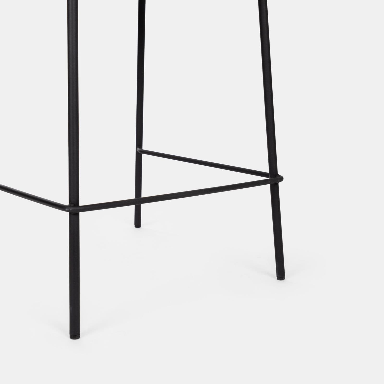 Set 2 sgabelli in similpelle nero - Marmin