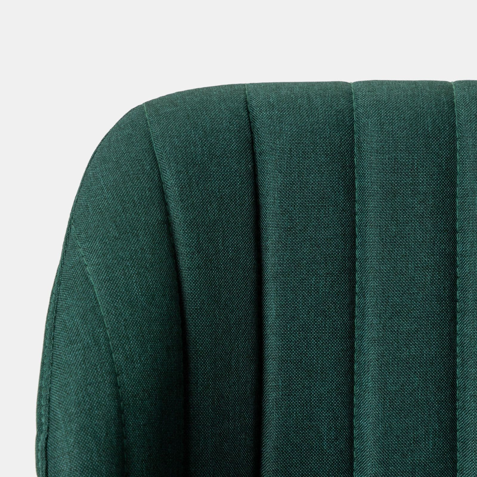 Set 2 sgabelli in tessuto verde bosco con struttura in legno - Adriel