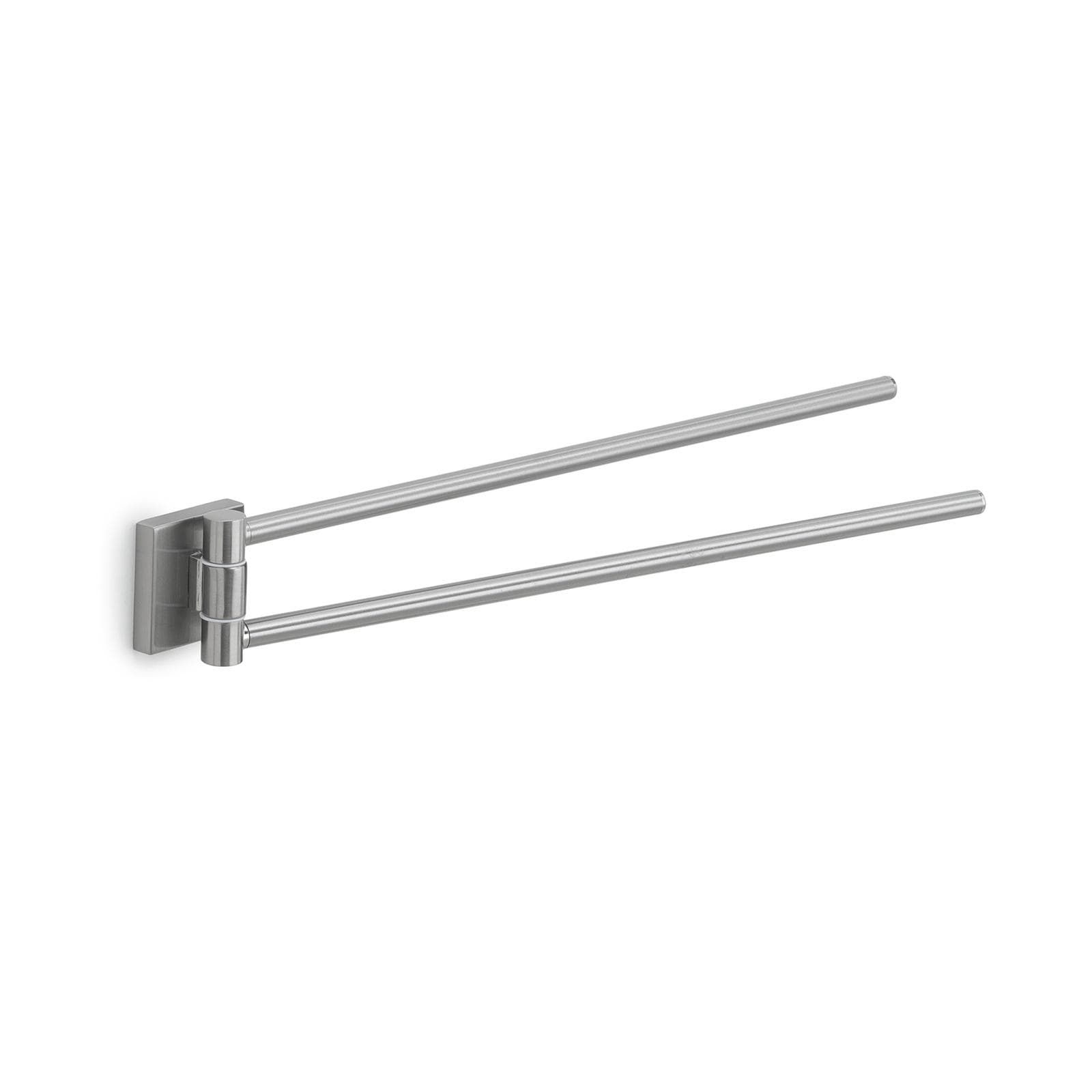 Set 4 accessori a muro in acciaio inox spazzolato e vetro satinato - Fuji di Gedy