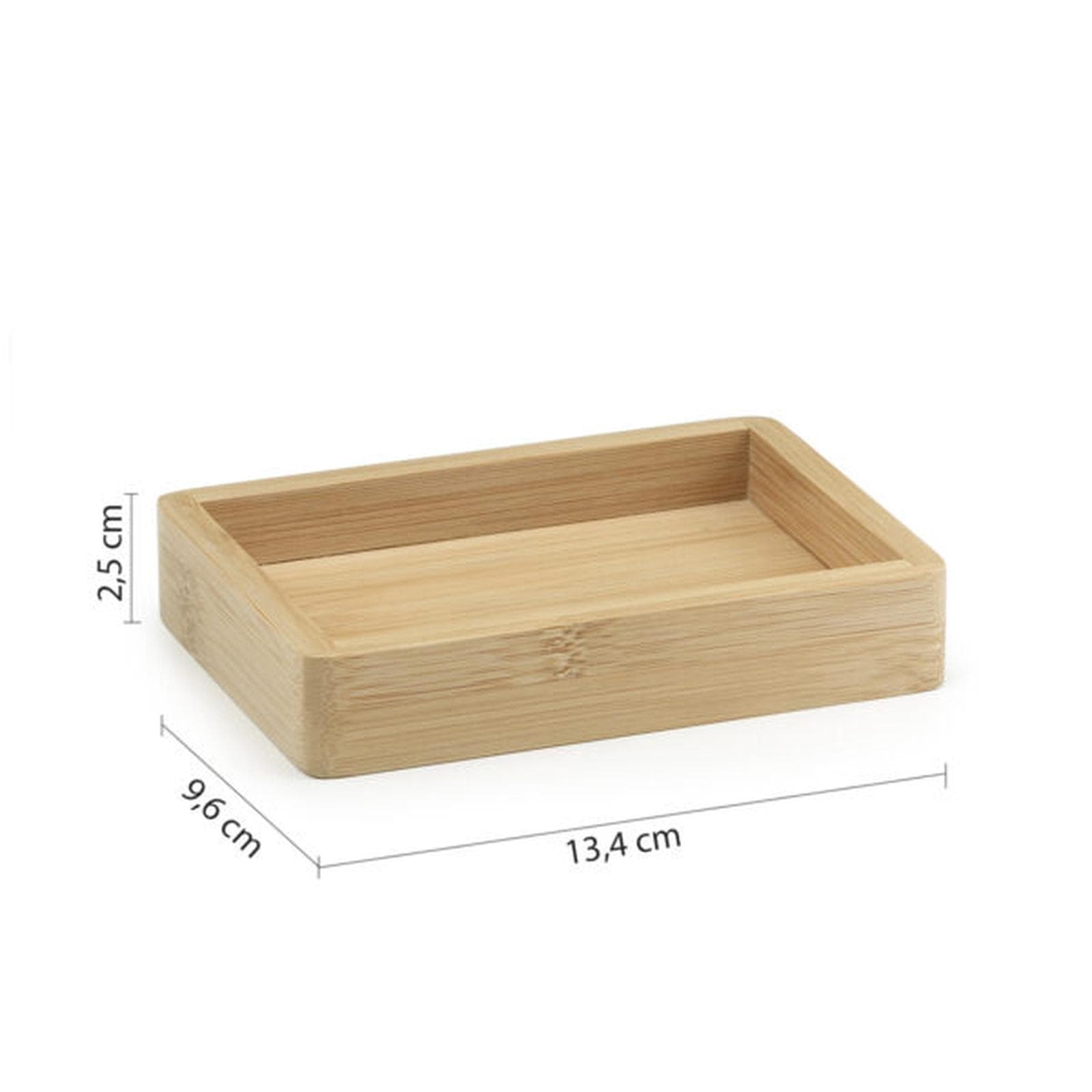Set 4 accessori da appoggio in bambù naturale - Bonnie di Gedy