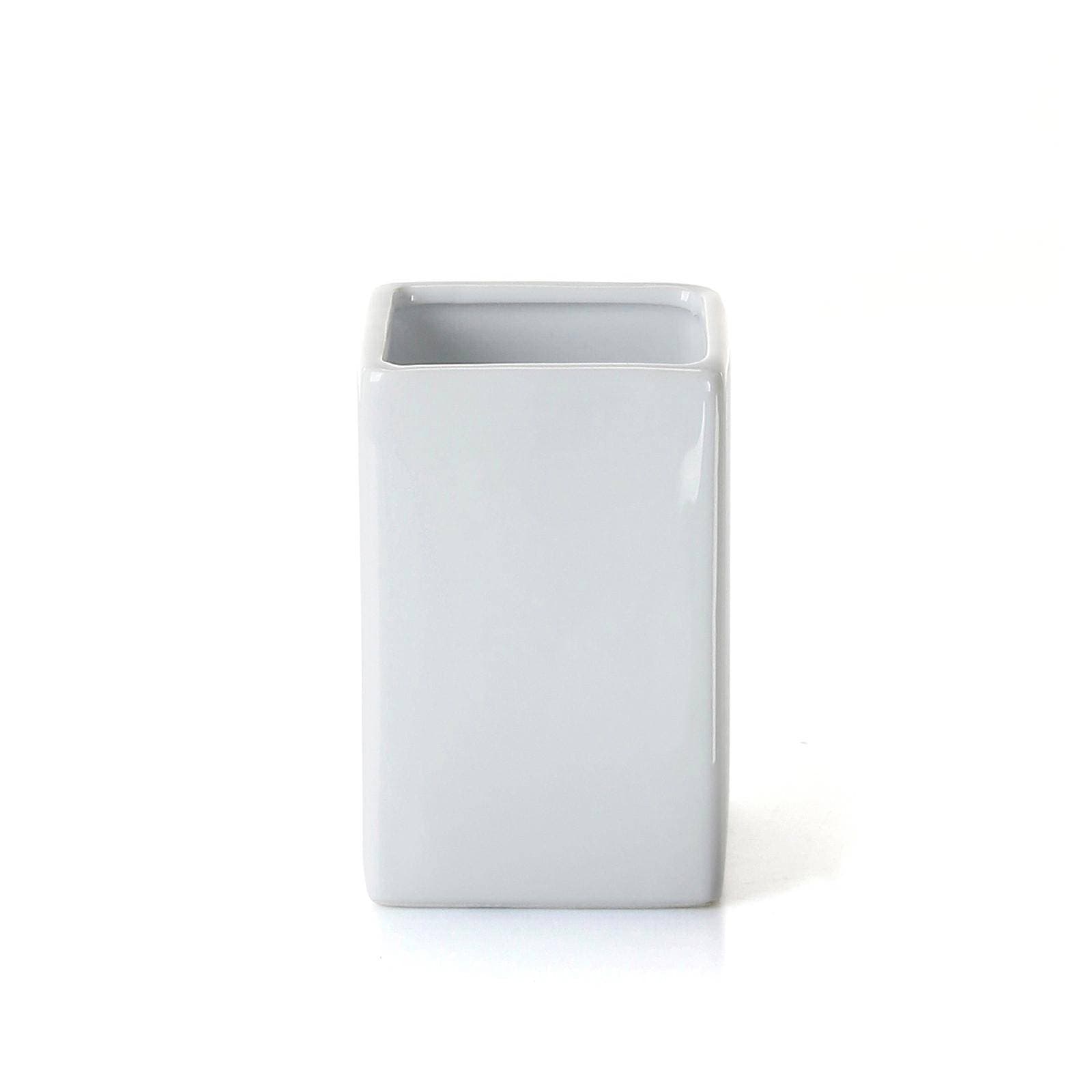 Set 4 accessori da appoggio in ceramica bianco - Verbena di Gedy
