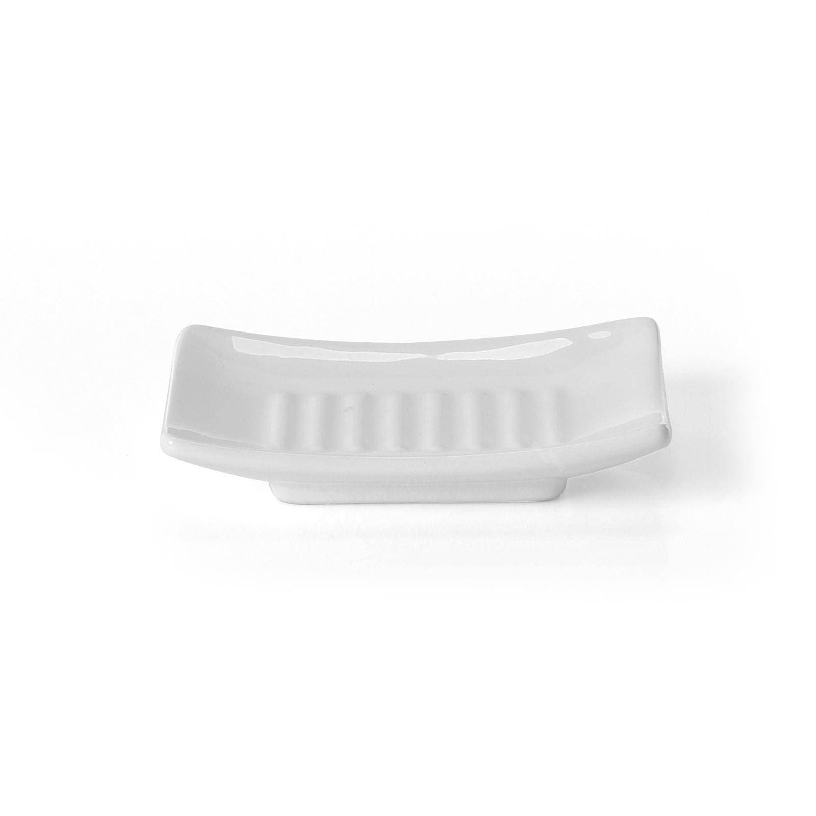 Set 4 accessori da appoggio in ceramica bianco - Verbena di Gedy