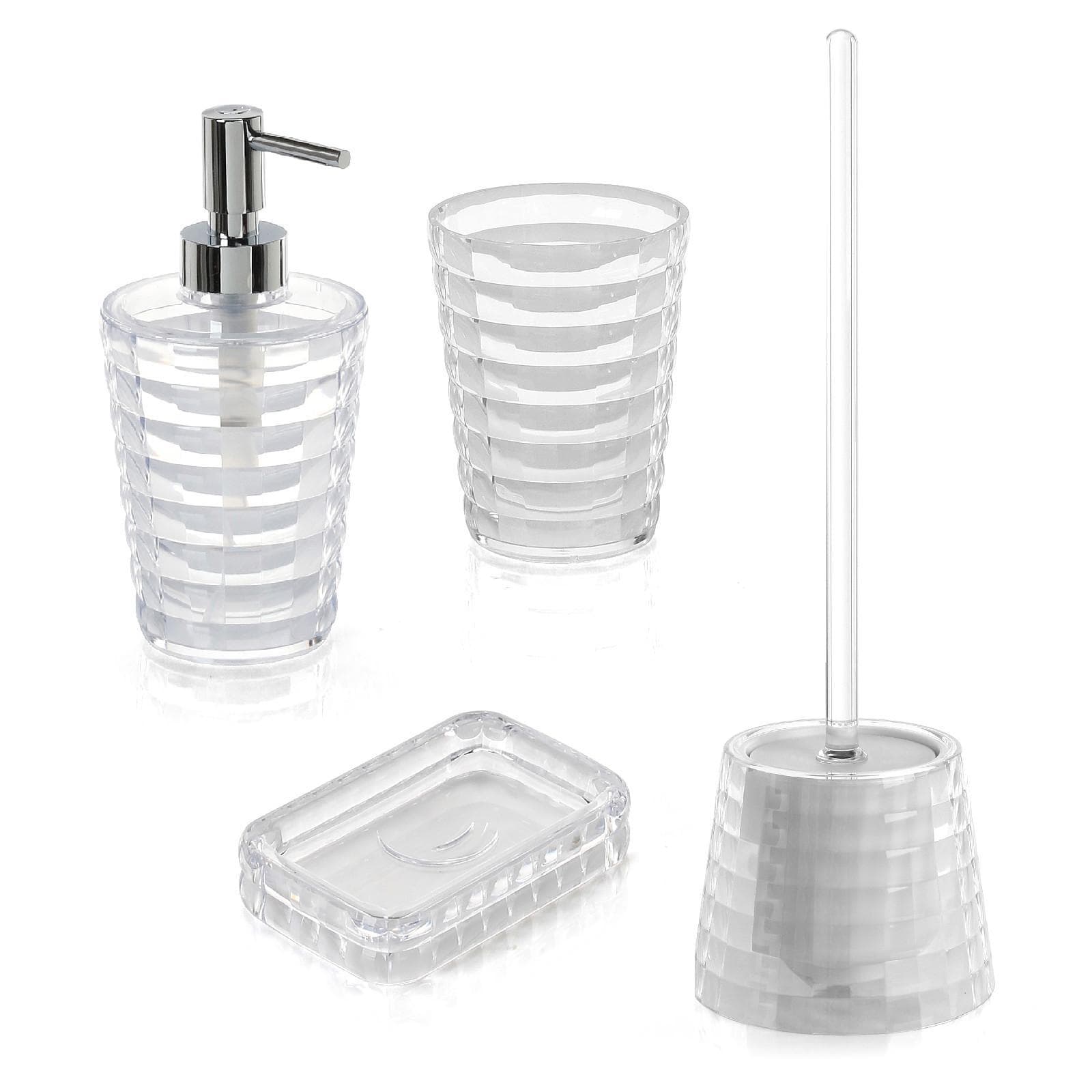 Set 4 accessori appoggio trasparente - Glady di Gedy
