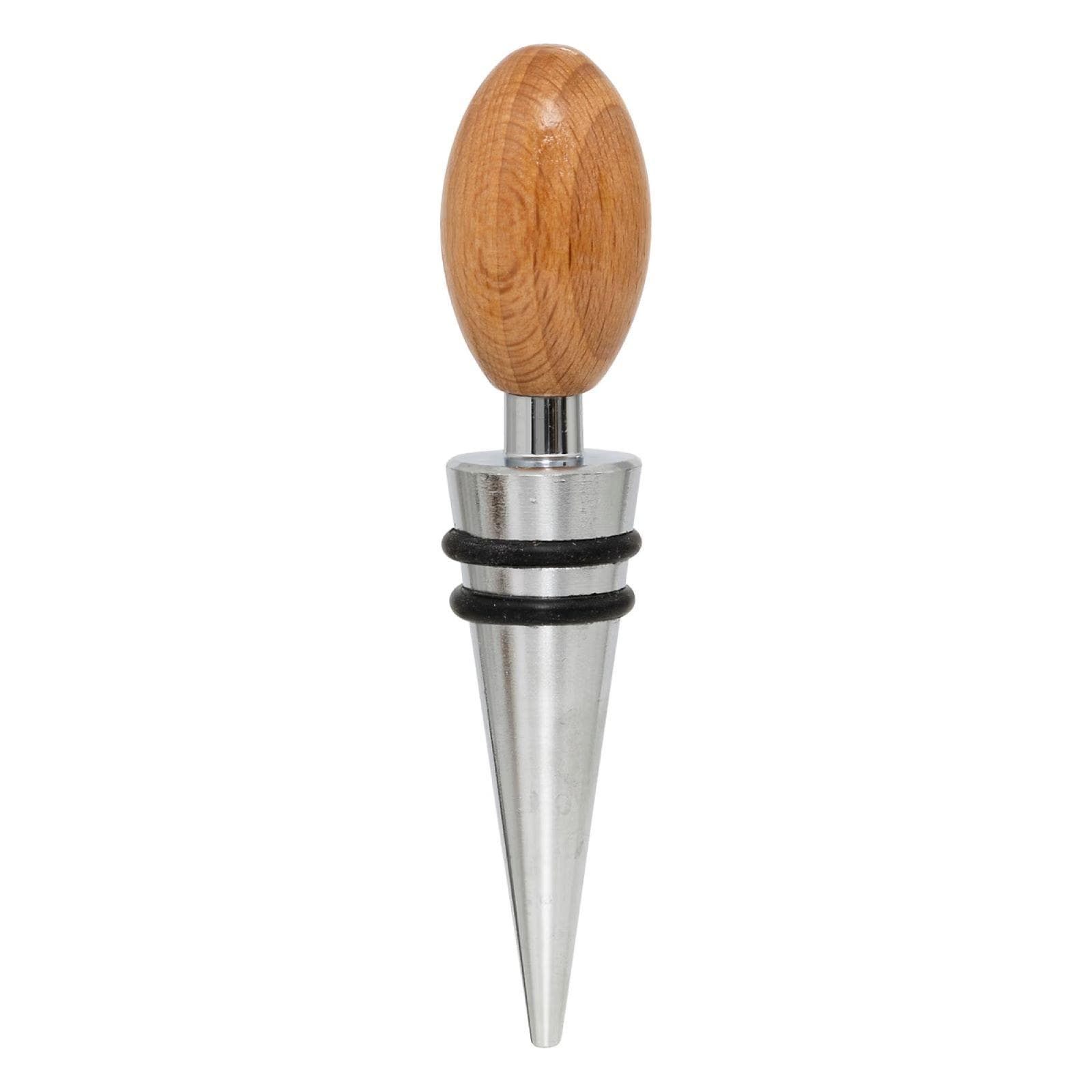 Set 4 accessori per sommelier in metallo cromo e cofanetto in legno