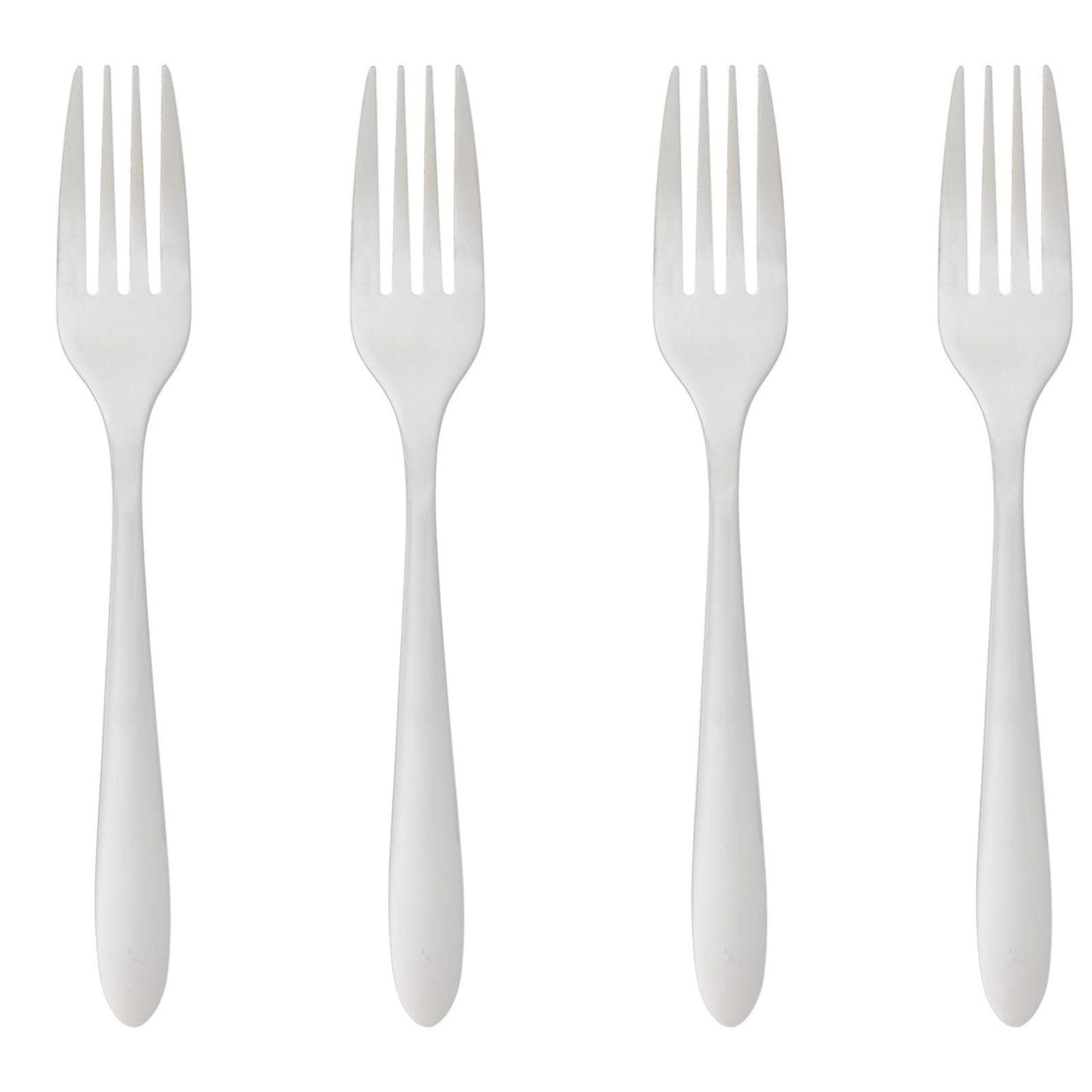 Set 4 forchette in acciaio inox cromo