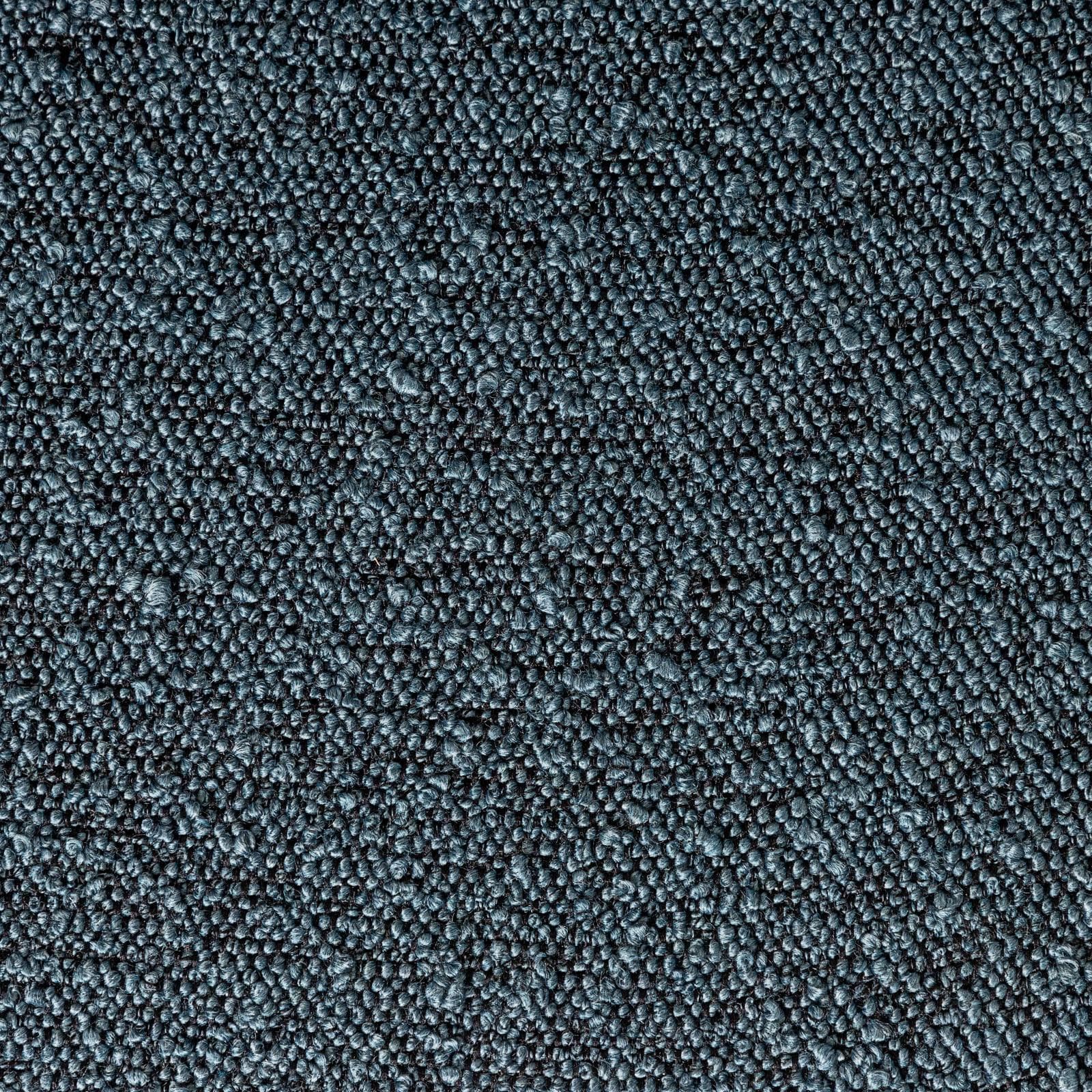 Set 4 sedie in tessuto bouclé blu con gambe in metallo blu - Zilla