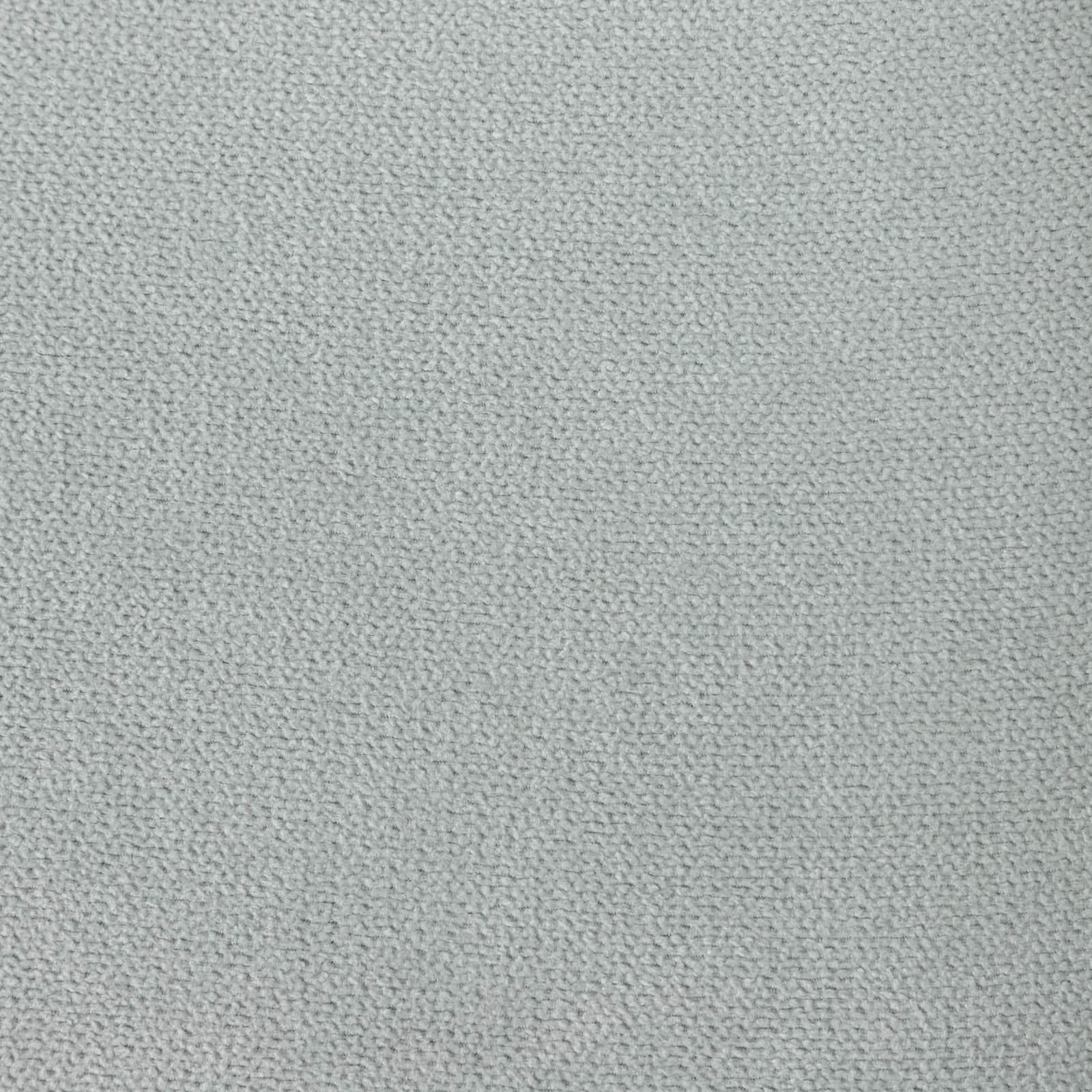 Set 4 sedie in tessuto grigio ghiaccio con gambe in metallo nero - Belita