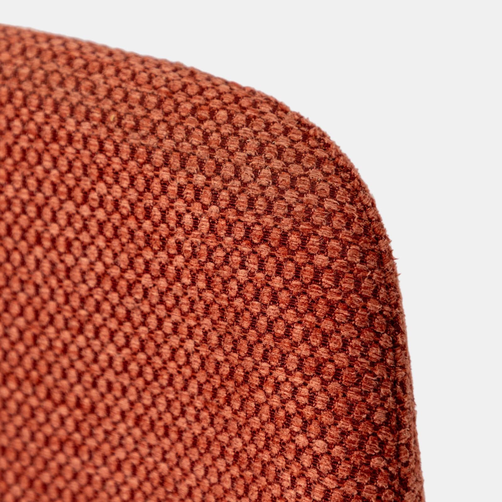 Set 4 sedie in tessuto terracotta con gambe in legno - Hattie